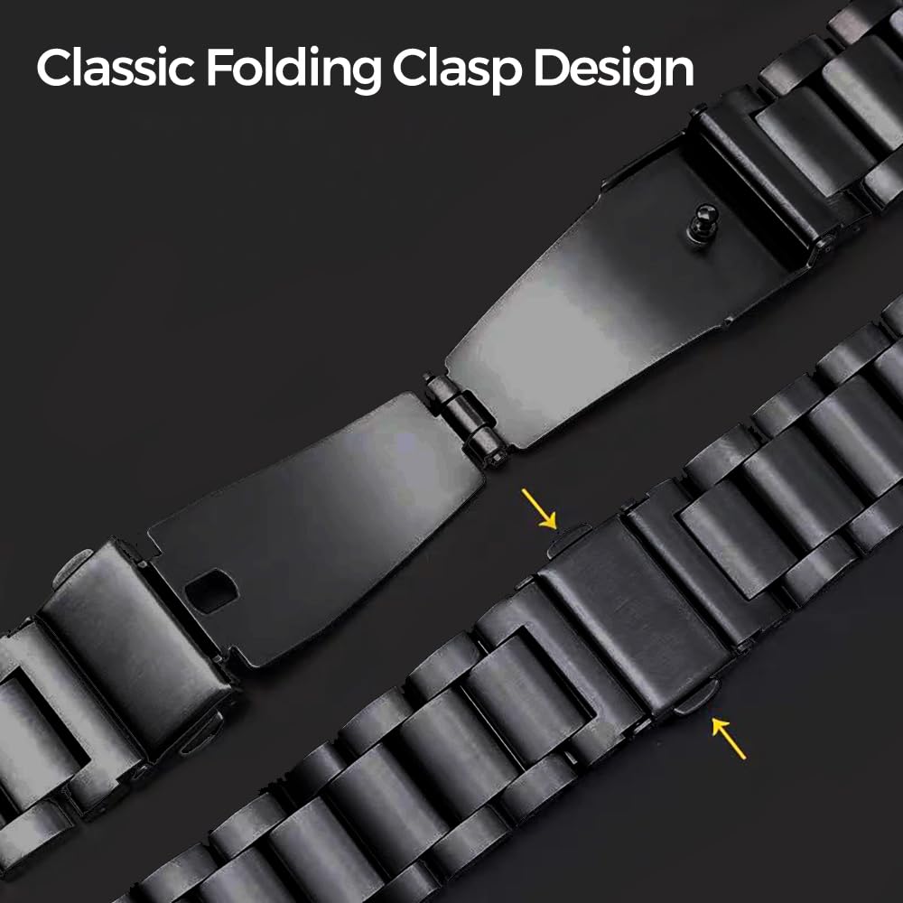 Synsing Titanium Band Compatible For Suunto Core, Titanium Metal Strap Replacement Wristbands With Secure Buckle Compatible For