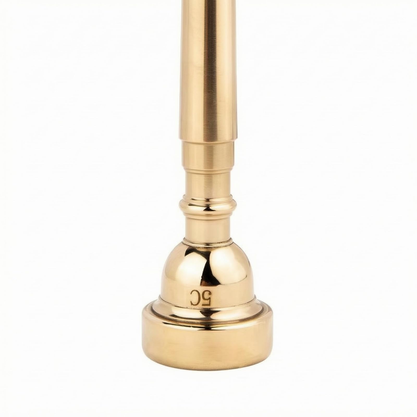 Myaddiction Cylindrical Shank Trumpet Mouthpiece Stepped Stepped Stempiece Trumpet Mouthpiece Rounded Cup Music Accessory Polis
