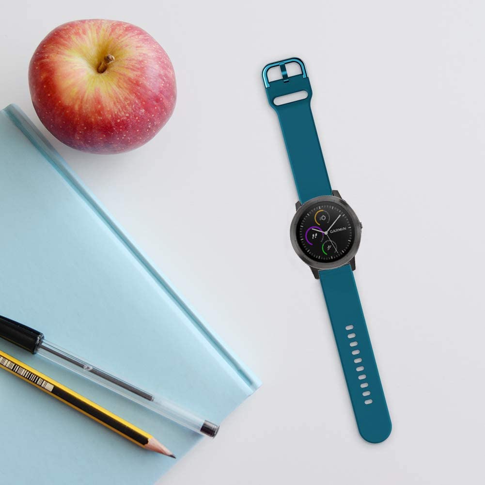 Vicrior Bands Compatible With Garmin Venu/Venu Sq/Sq 2 Smart Watch, 20Mm 6Pcs Soft Silicone Replacement Band For Garmin Vivoactive 3 / Vivomove/Luxe/Hr