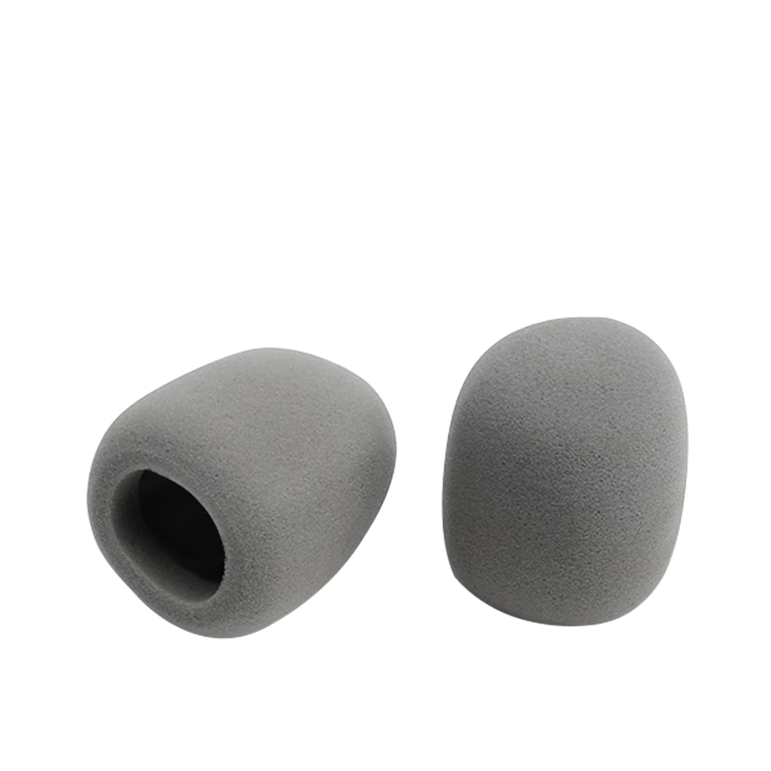Fielect 5Pcs Microphone Cover Sponge Foam Mic Cover Handheld Microphone Windscreen Shield Protection Micro Foam Filter Gray For Ktv Broadcasting