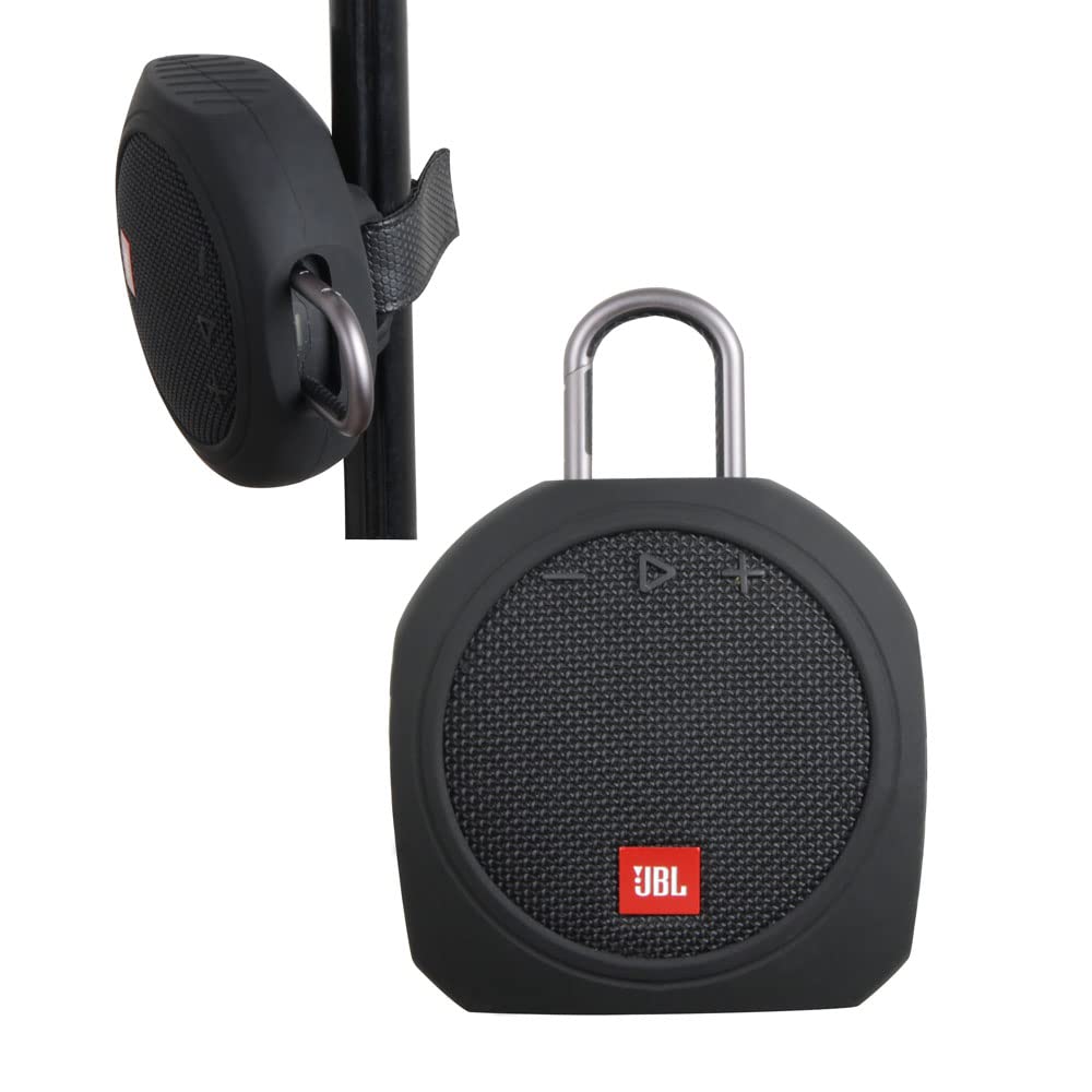 Hermitshell Silicone Carrying Case Replacement for JBL Clip 3 (Black)