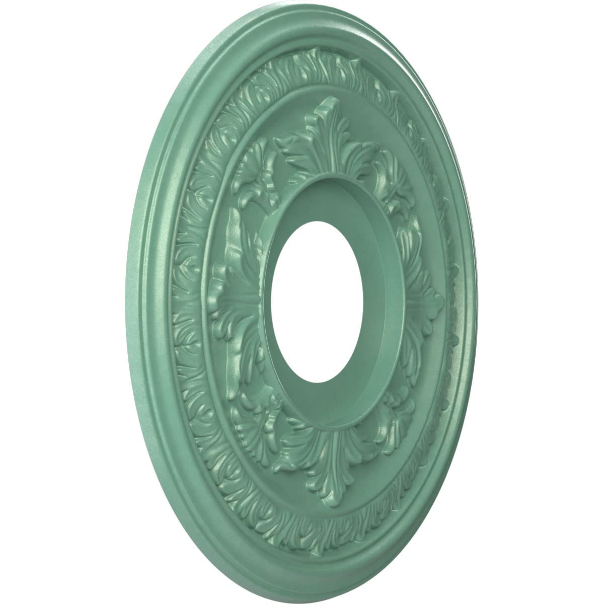 Ekena Millwork Cmp13Bafsm Baltimore Thermoformed Pvc Ceiling Medallion (Fits Canopies Up To 5 1/4), 13Od X 3 1/2Id X 3/4P, Unive