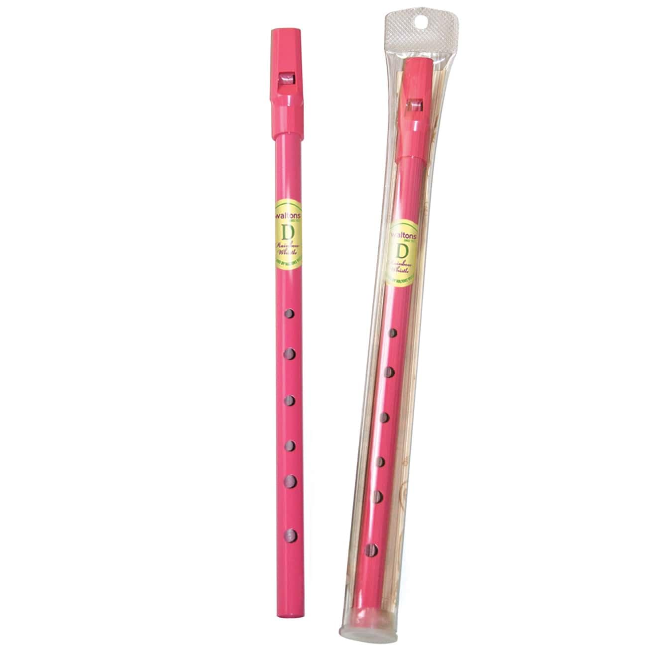 Waltons Pink Whistle Tube   Fun & Colorful Tin Whistle   Key Of D   Irish & International Instrument   Perfect For Beginners