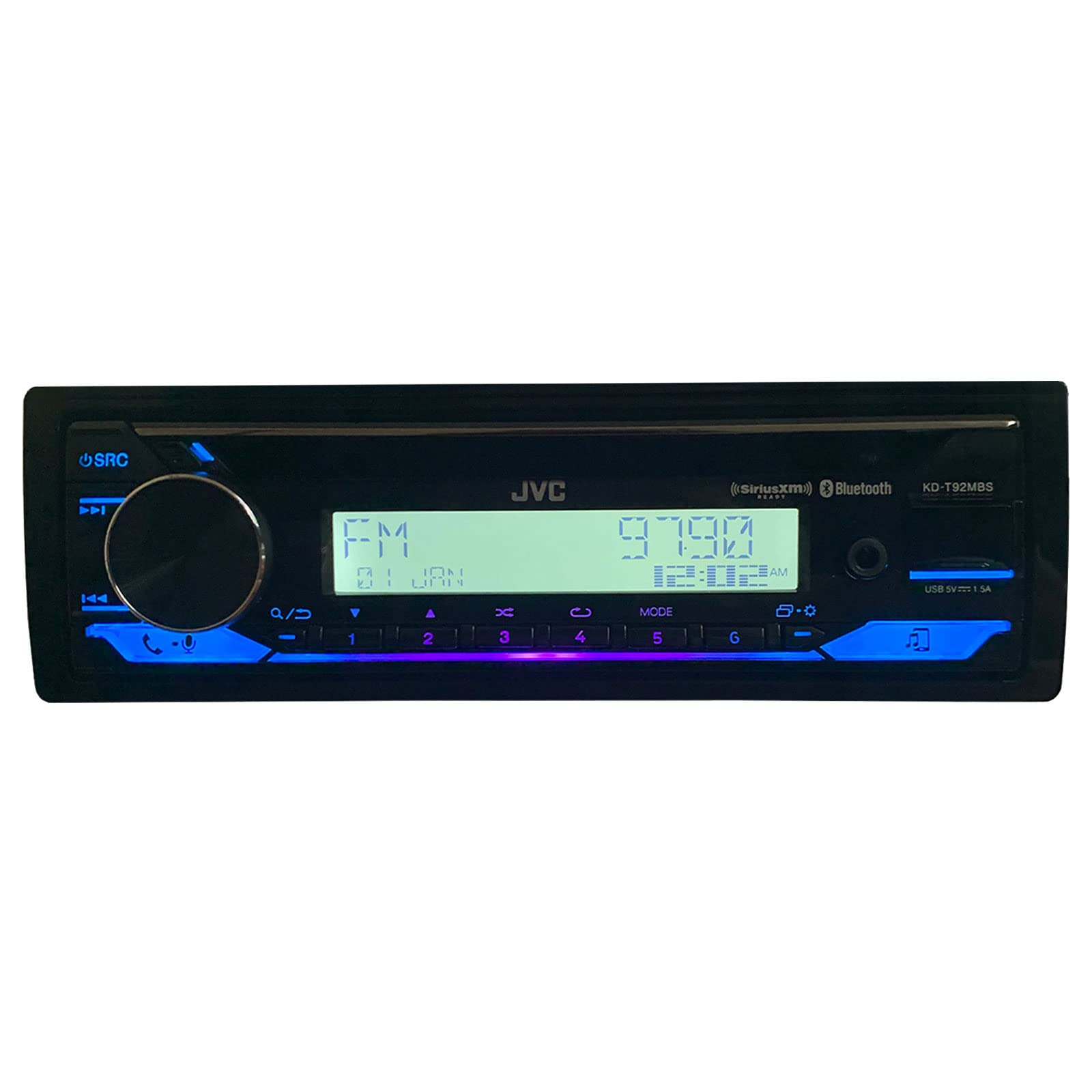 Marine Cd Receiver With Bluetooth + Pair Of 6.5 Inch 2-Way Marine/Utv Speakers Package