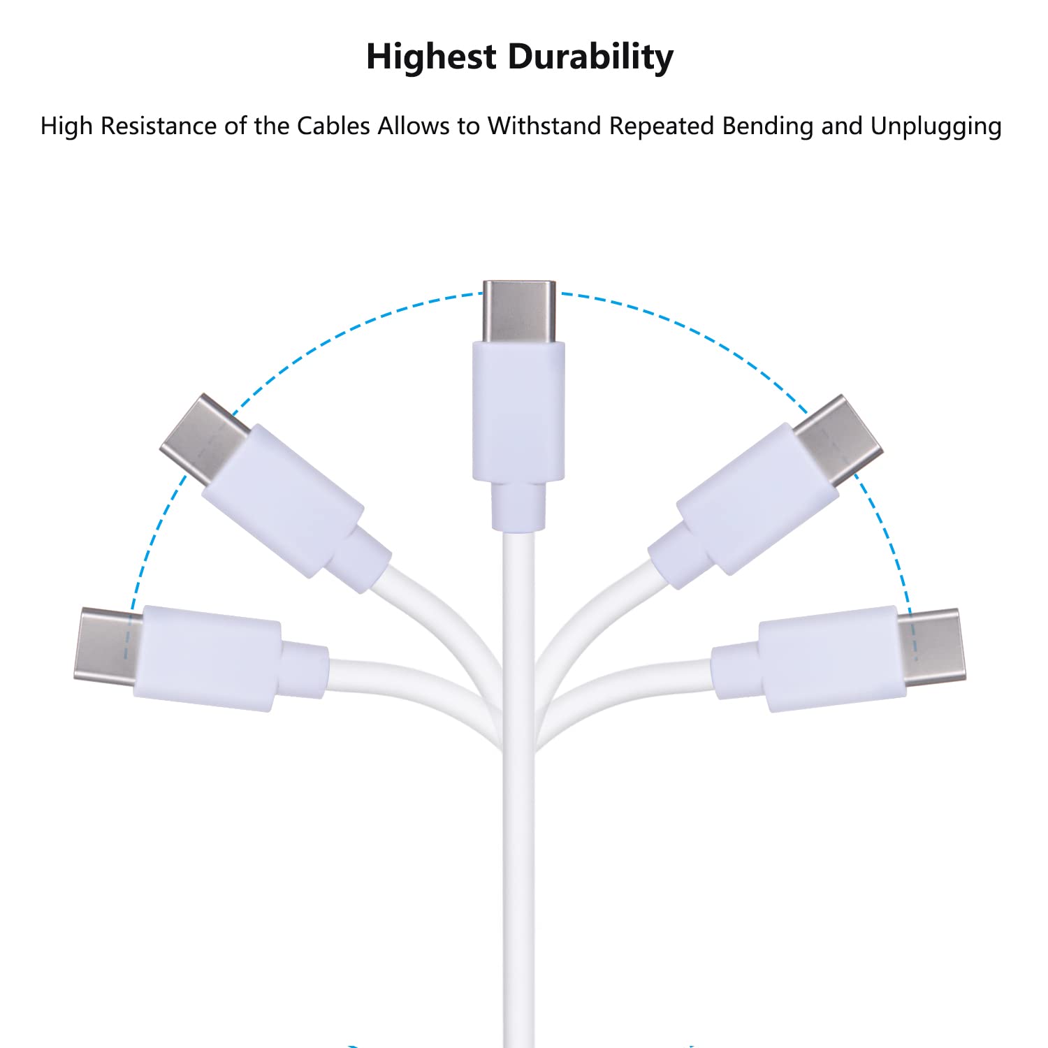 Othoking Short Usb C To Usb C Charger Cable, 3 Pack Type C Fast Charge For Iphone15,Plus,Pro,Max, Ipad Pro 2020, Ipad Air 4, Sam