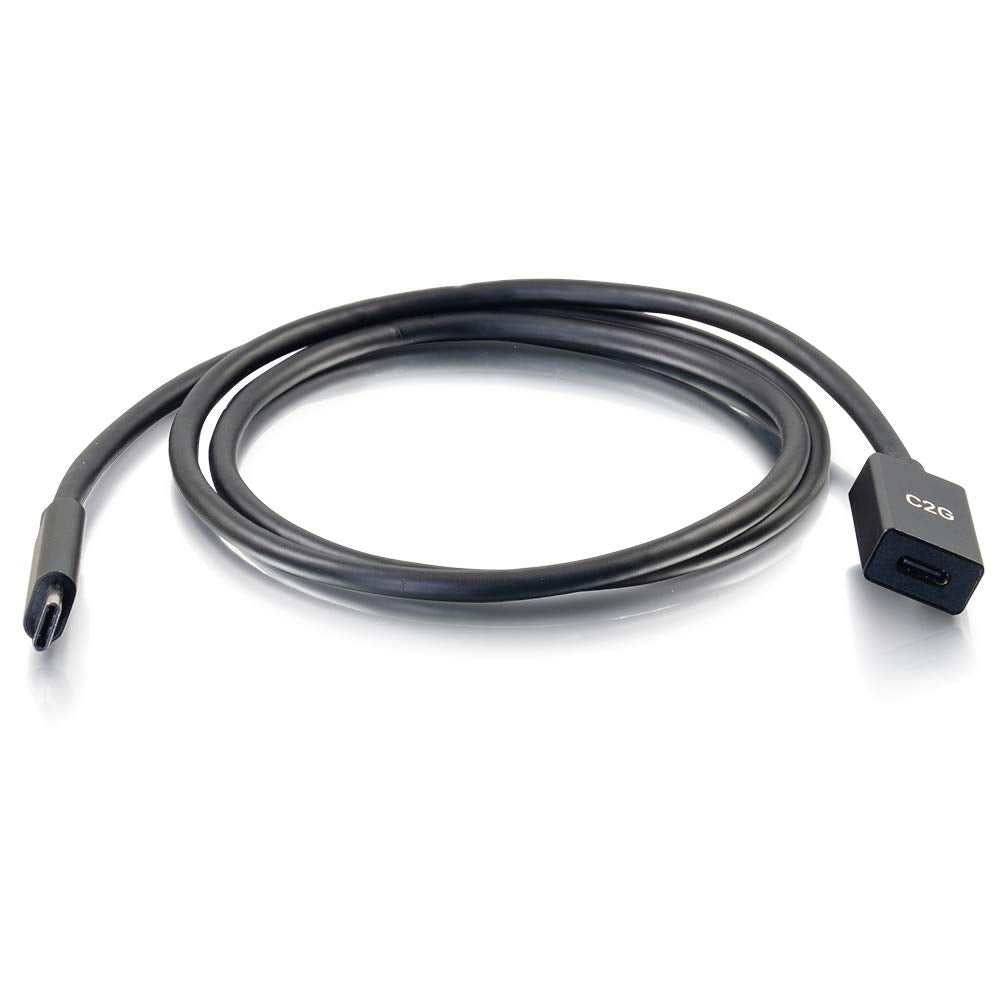 C2G Usb Short Extension Cable, Usb Cable, Usb C Cable, 5G, Black, 3 Feet (0.91 Meters), Cable To Go 28656