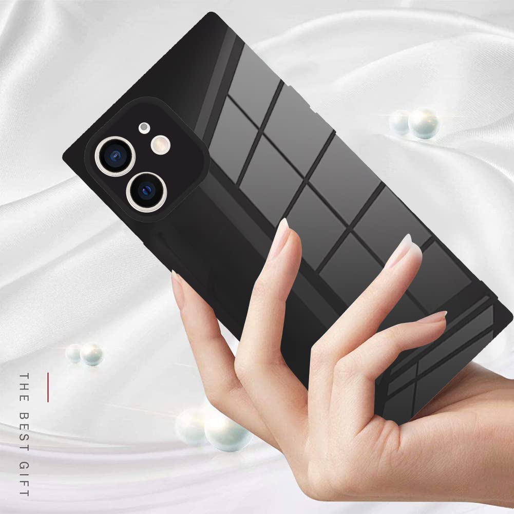 Lsl Compatible With Iphone 11 Case Square Black Soft Tpu Bumper Anti Drop Anti Scratch Shock Absorption Protective Wireless Slim