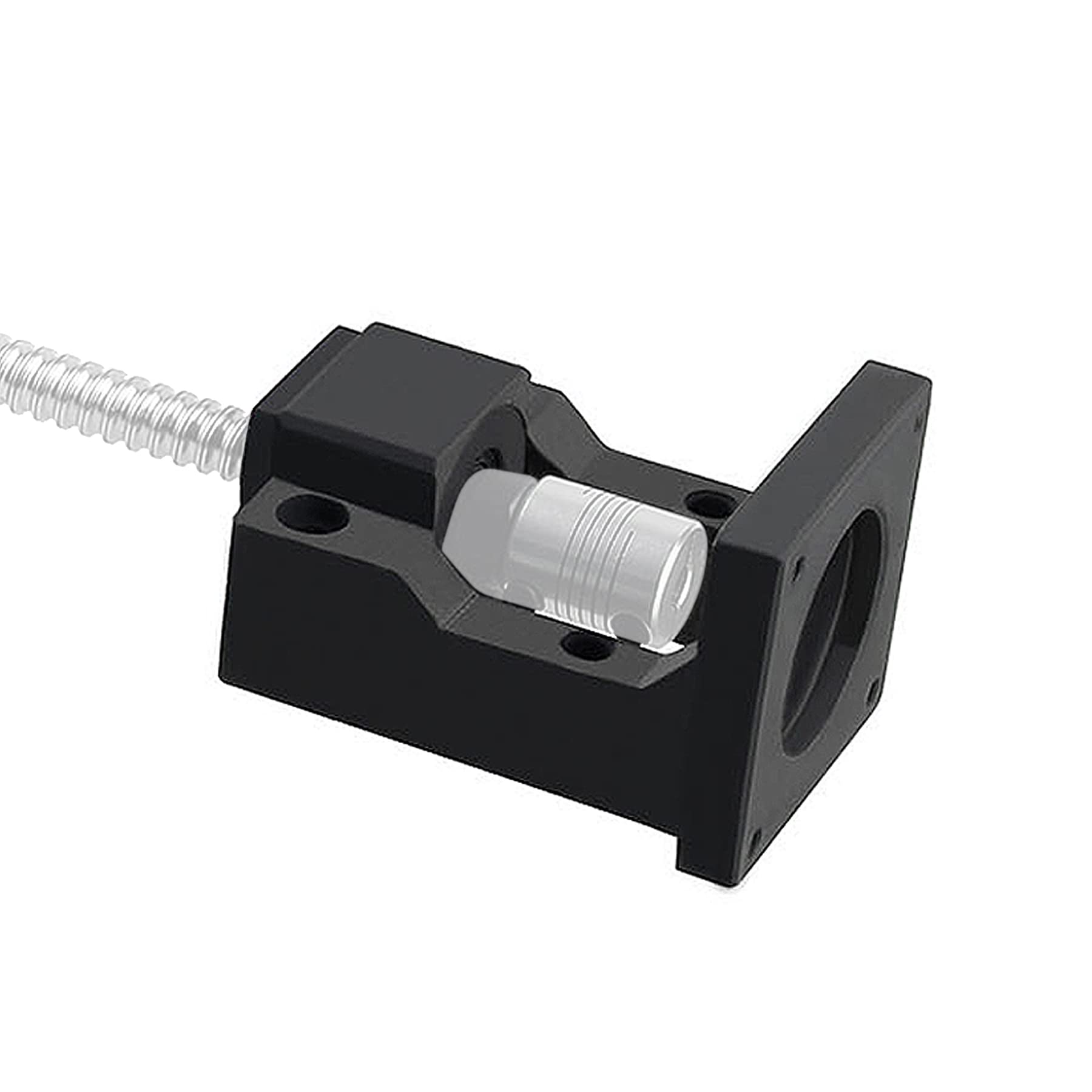 Cncmans Hm12 57 Nema 23 Stepper Motor Mounting Bracket, Steel Mounting Bracket For 57Mm Nema 23 Motor And 16Mm Ball Screw Ballsc