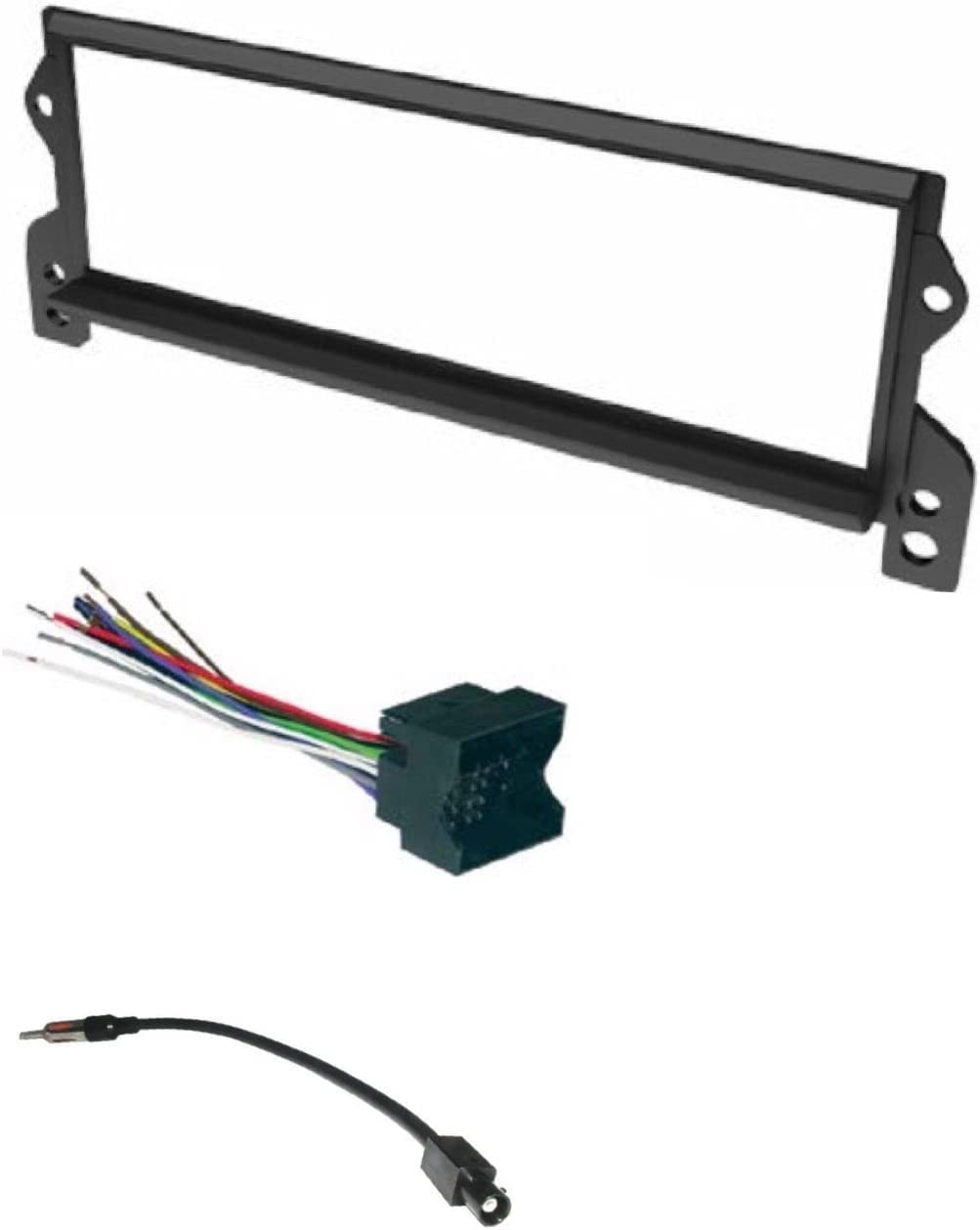 Asc Car Stereo Install Dash Kit, Wire Harness, And Antenna Adapter For Installing A Single Din Radio For Select Mini Cooper   Co