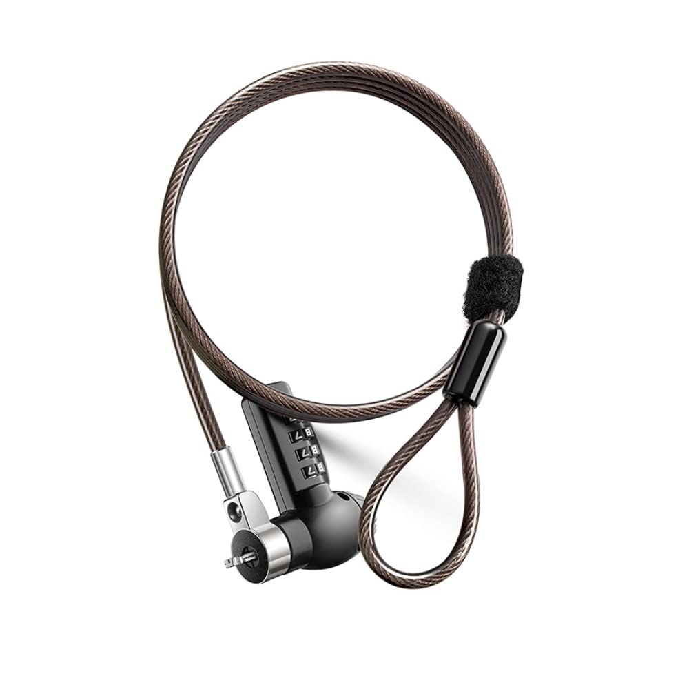 Tofeer Laptop Lock Universal Laptop Cable Lock Combination Computer Lock Compatible With Hp Samsung Dell Slot