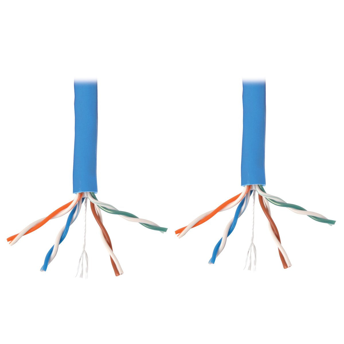 Tripp Lite Cat6 Bulk Solid Core Cable, Plenum Rated Pvc (Cmp), Gigabit, Blue, 1000' (N224 01K Bl)