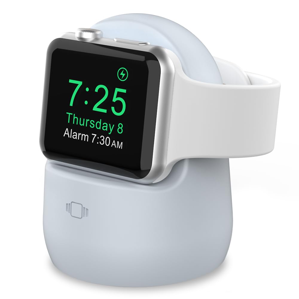 AhaStyle iWatch Stand Silicone Charging Dock Holder Accessories for Apple Watch Series 8/Ultra/SE2/7/6/SE/5/4/3/2/1(49/45/44/42/