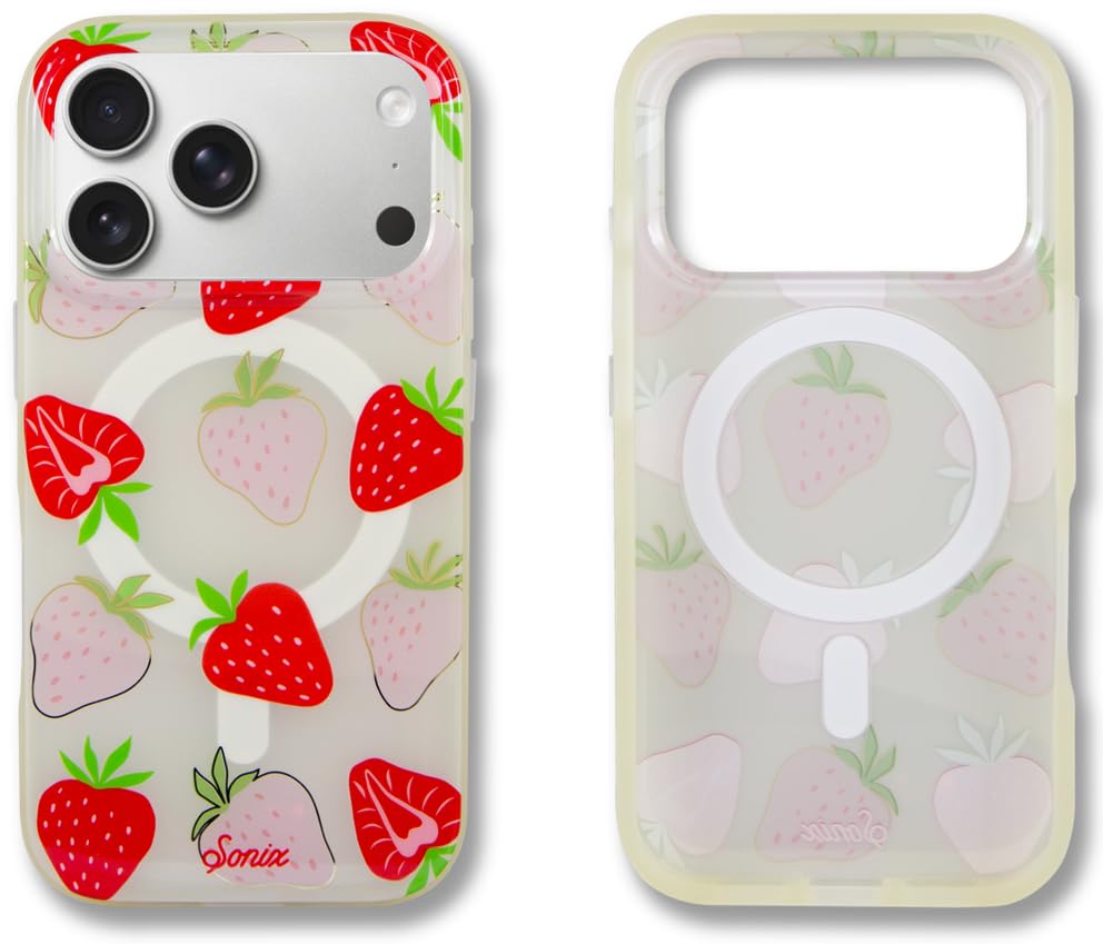 Sonix Case for iPhone 17 Pro | Compatible with MagSafe | 10ft Drop Tested | Wild Strawberries