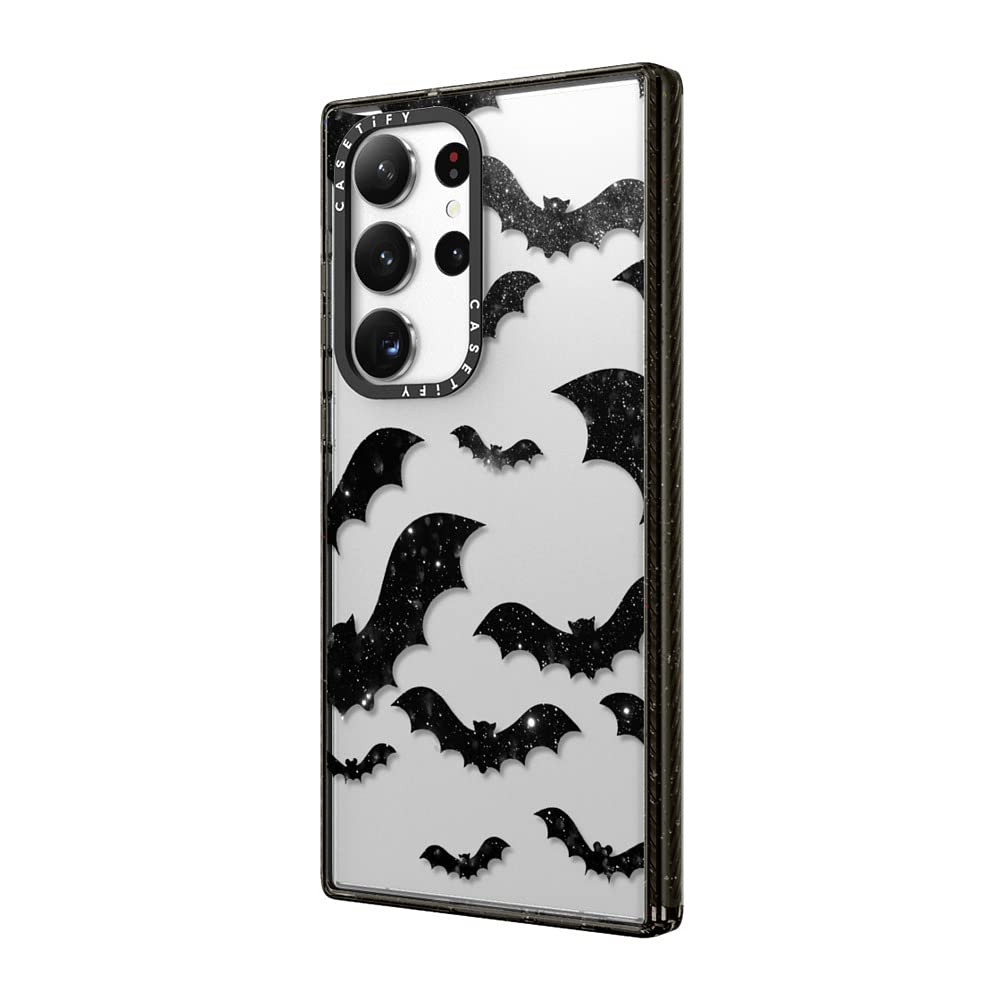 Casetify Impact Galaxy S23 Ultra Case [4X Military Grade Drop Tested / 8.2Ft Drop Protection]   Bats   Clear Case Halloween   Cl