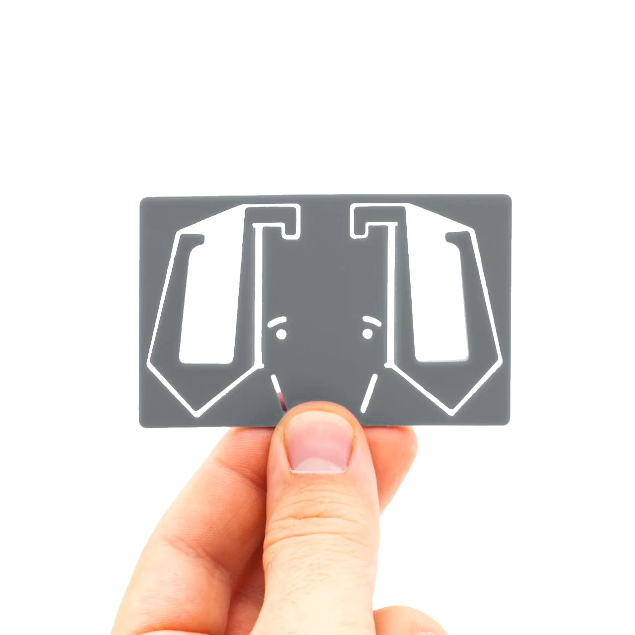 Elephant Card Iphone Holder In Credit Card Size   Continuity Camera Mount   Attach To Apple Laptop   Phone As Webcam (Blue)