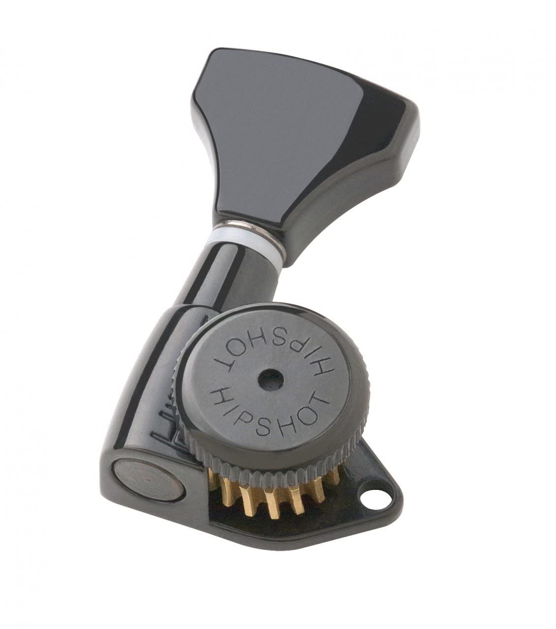 Hipshot Grip Lock 6 Inline Non Staggered Locking Tuners   Black