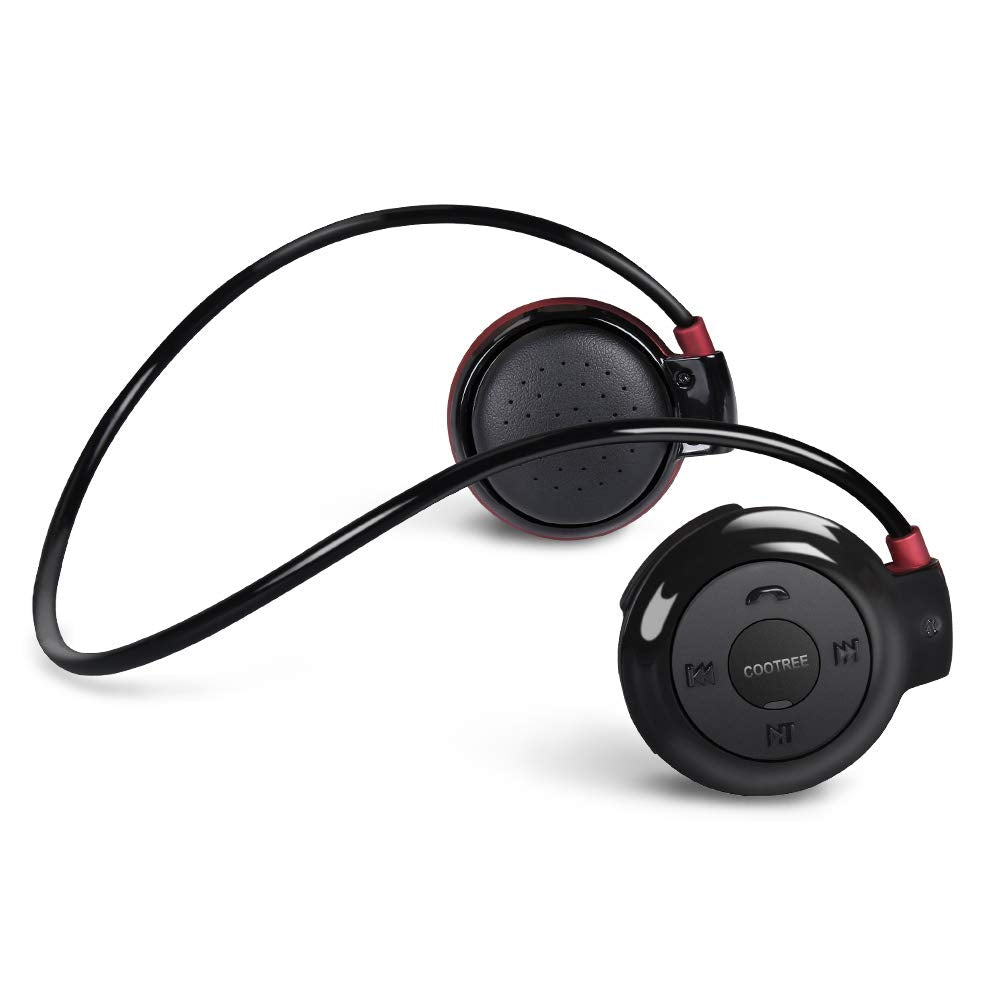 Cootree Wireless Headphone Sports Headset with Built in Microphone,Bluetooth Headphones Behind The Head,Foldable and Carried in 