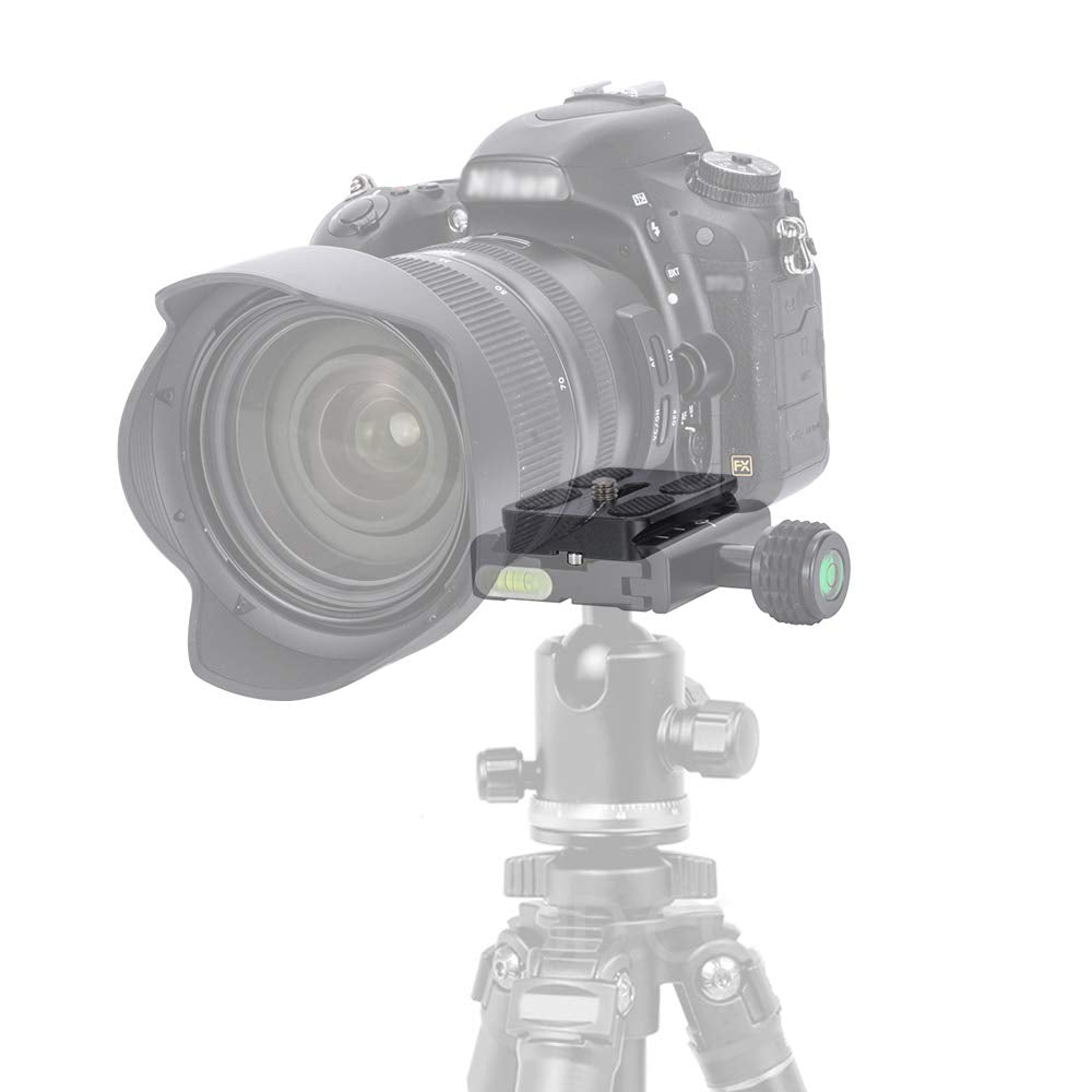 Utebit 50Mm Quick Release Plate 2Pack, Pu50 Quick Shoe Plate Aluminum Alloy Tripod Plate With 1/4'' Screw Qr Adapter Fits For Dsrl/Ballhead/Camera/Tripod