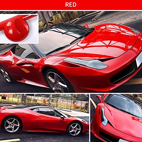 Home13 Red Glossy Vinyl Wrap Sheet For Car & Bike Self Adhesive Vinyl Wrap Sticker & Decal Roll Film For Car Vehicle And Motorcy