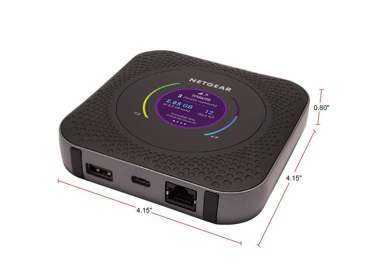 Netgear Nighthawk M1 4G Lte Wifi Mobile Hotspot (Mr1100-100Nas) - Up To 1Gbps Speed, Works Best With At&T And T-Mobile, Connects