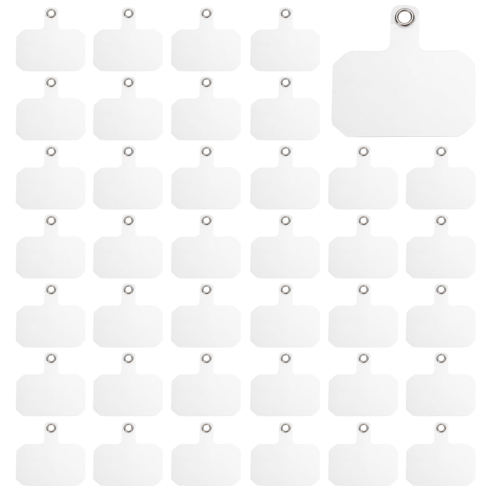 Wayasdcu 100 Pcs Phone Lanyard Tab Cell Tether Tabs For Cell Phone Universal Phone Tether Patches Tpu Replacement Patches Non Ad