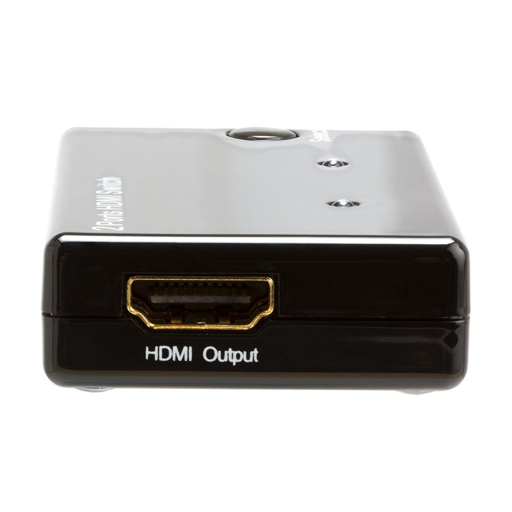 Cmple   2 Port High Speed 4K Hdmi Switch 2 In 1 Out (2X1), Support 3D, Full Hd 4K @30Hz, Hdcp (No External Power Needed)