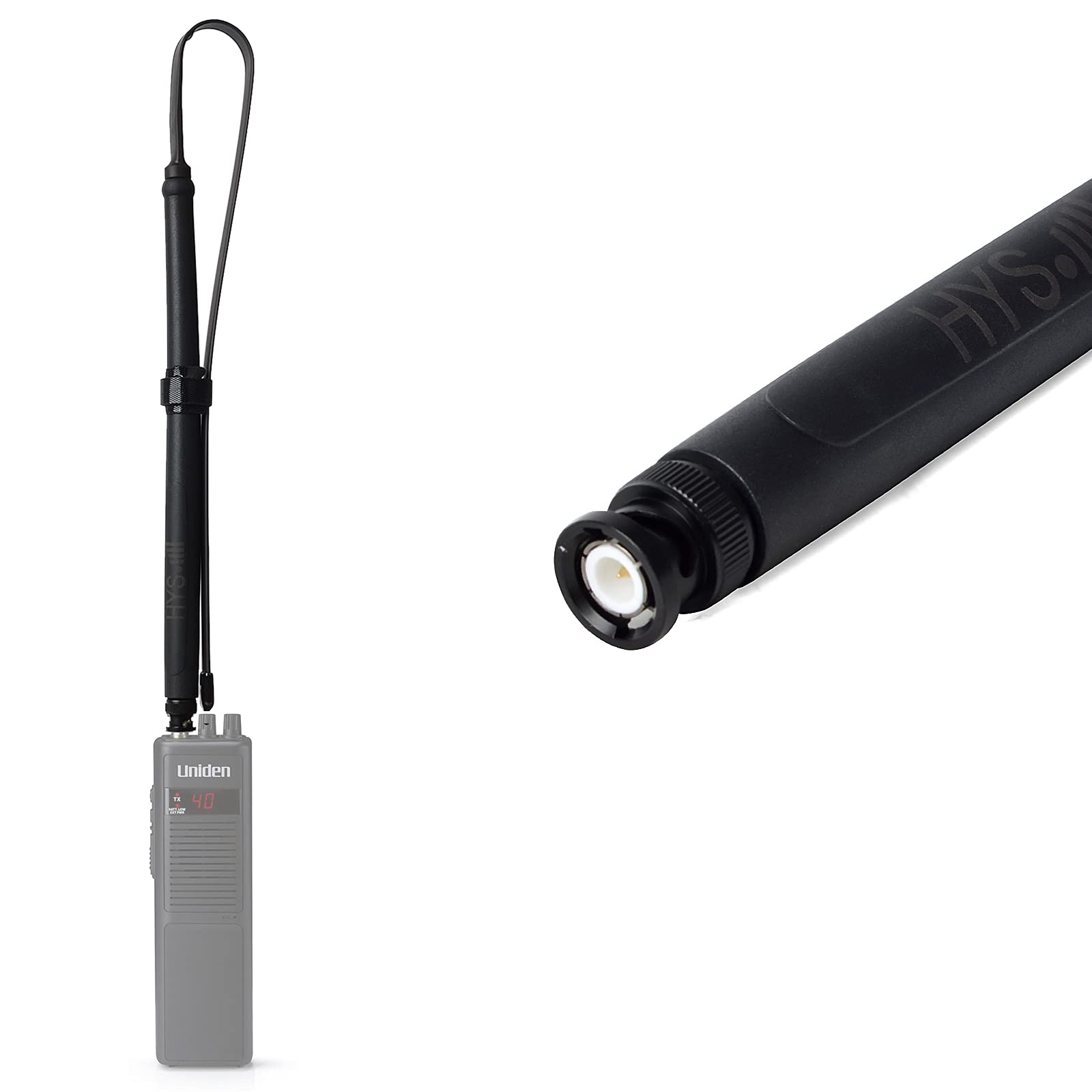 Hyshikra Cb Tactical Antenna, 27Mhz 11Meter Foldable Bnc Male For Cobra Hh50Wxst Hh50 Mrhh350Flt C75Wxst Hh38Wxst Midland 75 822