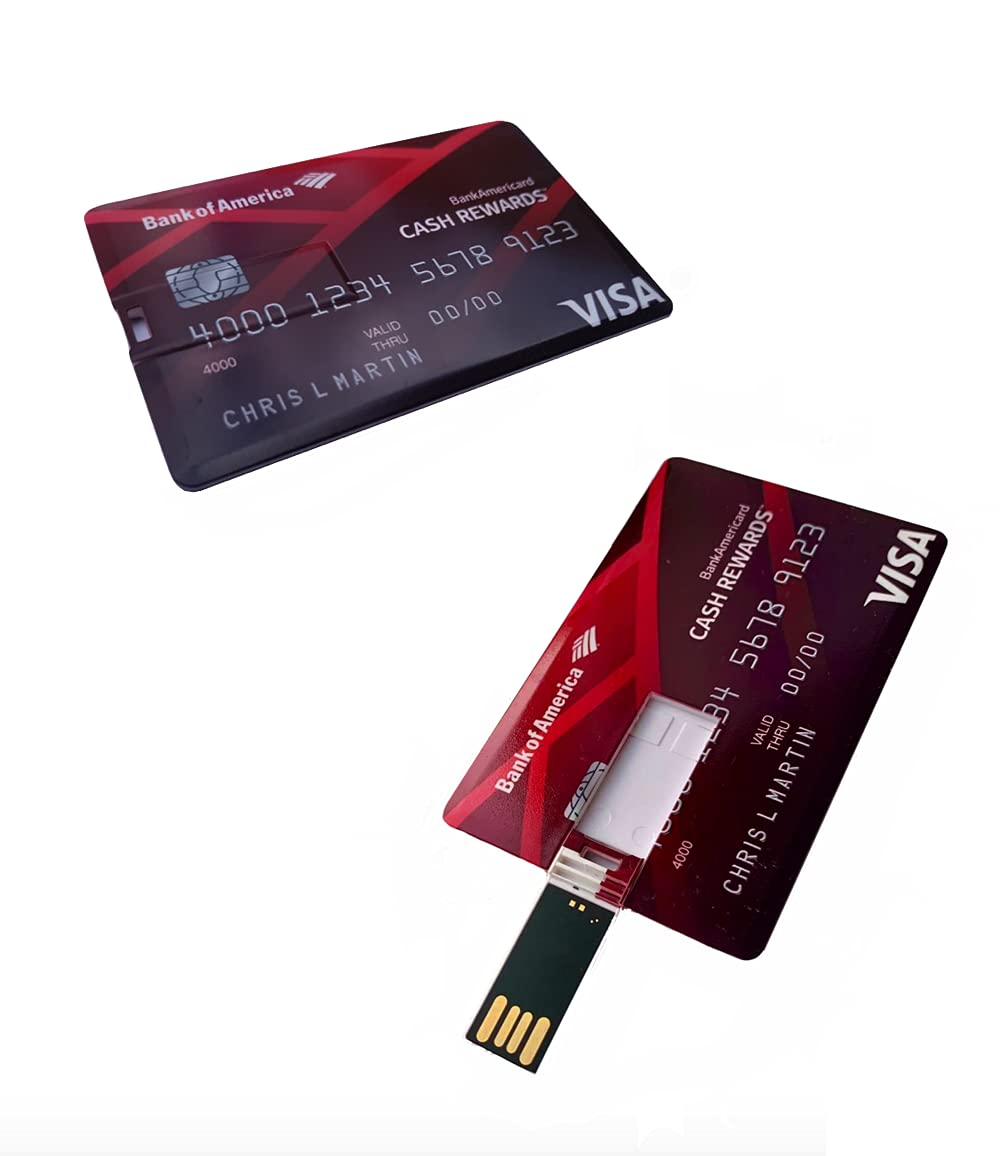 Usb Flash Drive 64Gb Thumb Drive High Speed Usb Drive Usb 2.0 Memory Stick Credit Card Design Waterproof