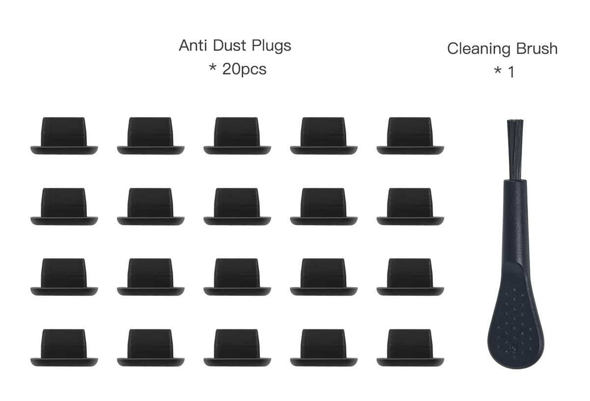 20Pack Anti Dust Plug For Iphone 14 13 12 Mini Pro Max 11 Ipad Airpods, Iphone Lightning Charging Port Dust Cover With Cleaning