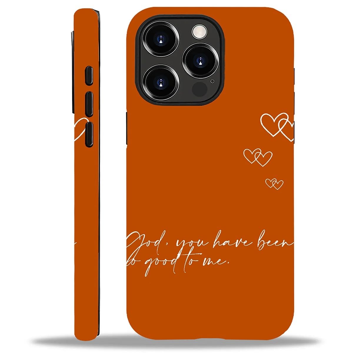 WANKBLC Compatible with iPhone 13 Pro Max Matte Case, God You Have Been Good to Me Psalm Christian Pattern for Girl Full Body De
