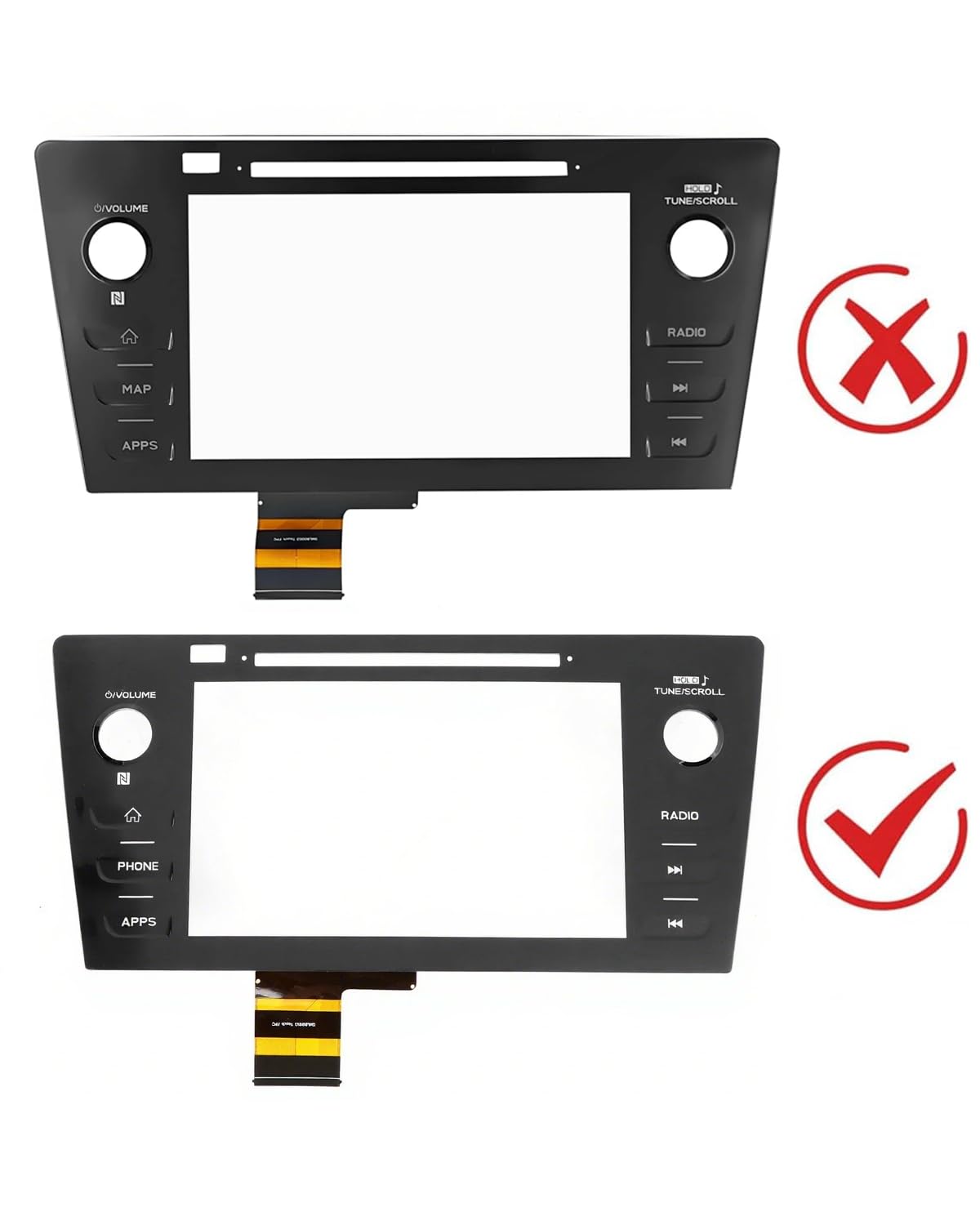 Tephnf Touch Screen Digitizer Radio Replacement For 2018 2019 Subaru Legacy & Outback 86471-Al65A 86471-Al68A 86471-Al65B 86471-