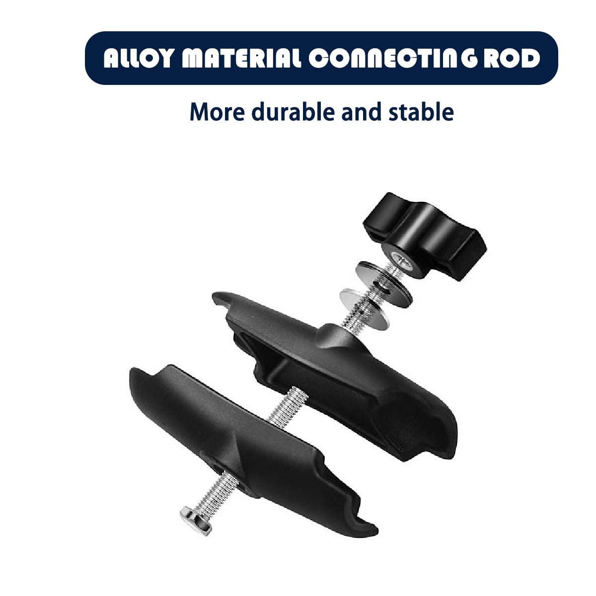 Usmallbee Motorcycle Camera Mount For Gopro, Handlebars Mount 1''/25Mm Ball Mount Compatible With Ram Mounts B Size, For Gopro H