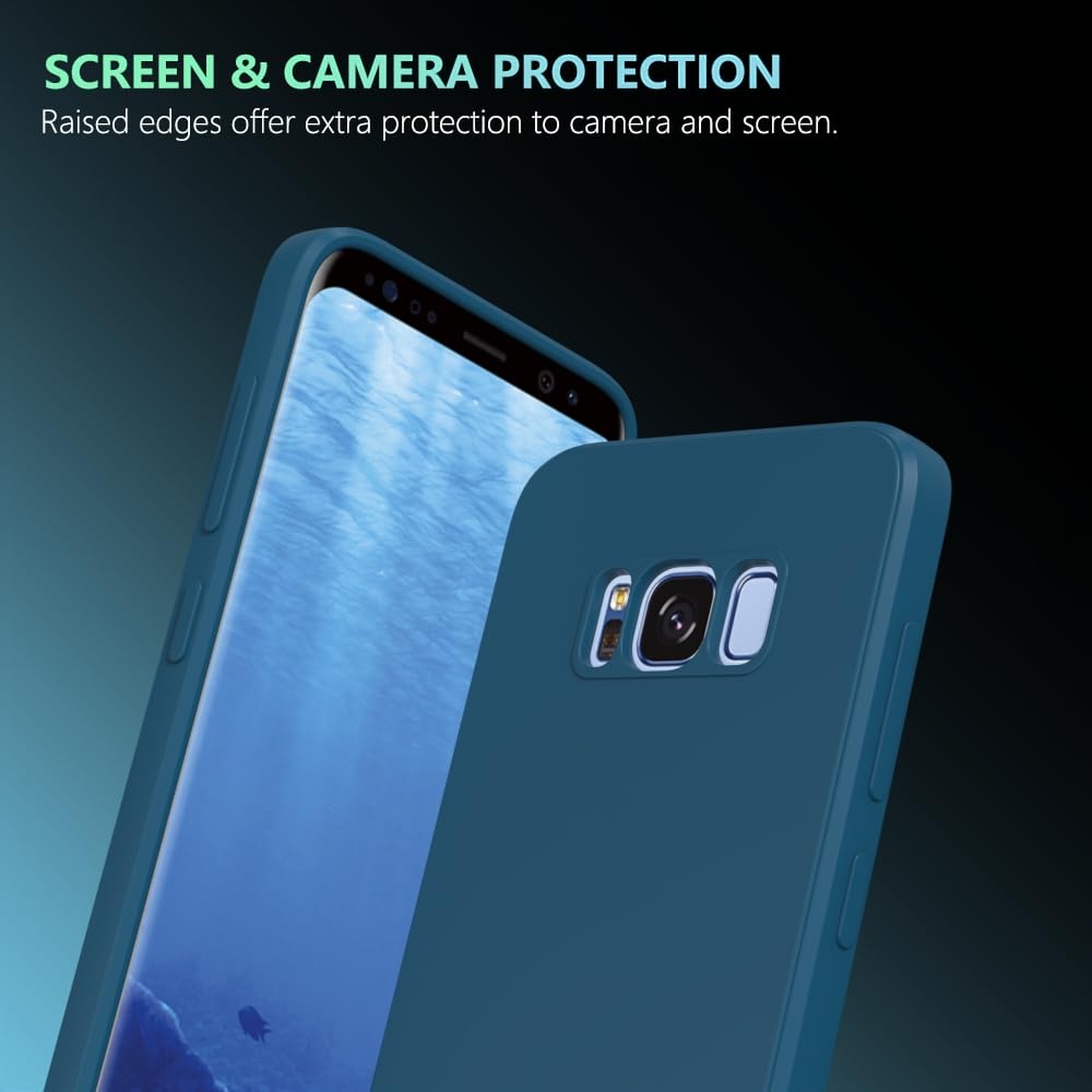 Wogroo For Samsung Galaxy S8 Plus Case Dark Blue, Scratch Resistant With Soft Touch, Slim Thin Phone Cover For Samsung Galaxy S8