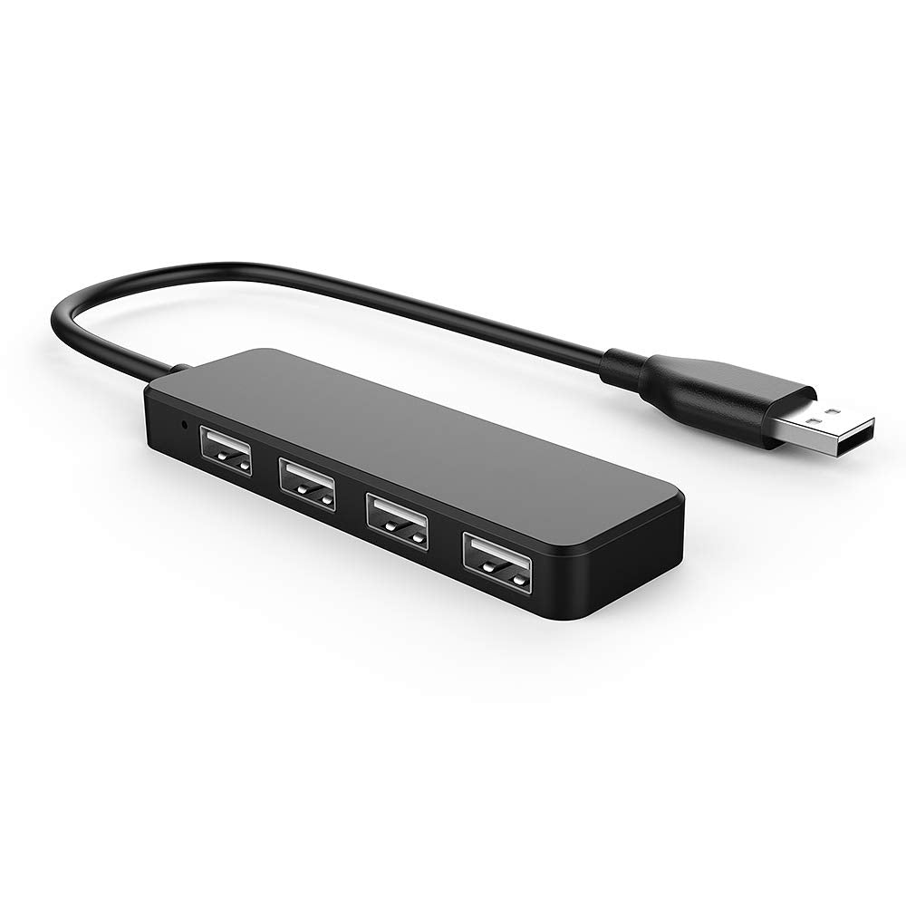 USB Hub, USB Splitter,USB 4-Port Adapter,USB Extender for for Laptop, PC, MacBook, Mac Pro, Mac Mini, iMac, Surface Pro and More