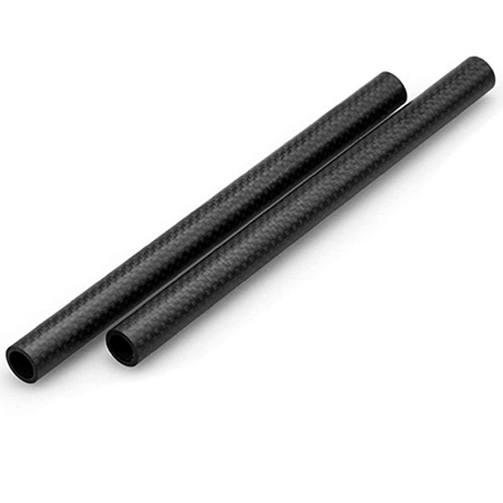 Niceyrig 15Mm Carbon Fiber Rod 8 Inch Applicable For Follow Focus, Shoulder Rig, Matte Box, Lens Support, Pack Of 2 065
