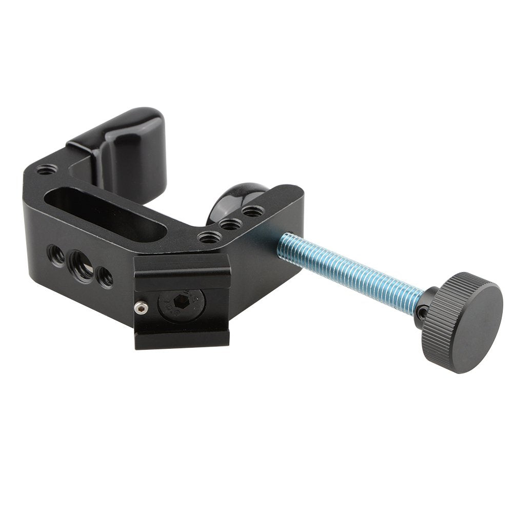 Camvate C Clamp Desktop Mount Holder Stand Articulated With Cold Hot Shoe Mount   1154