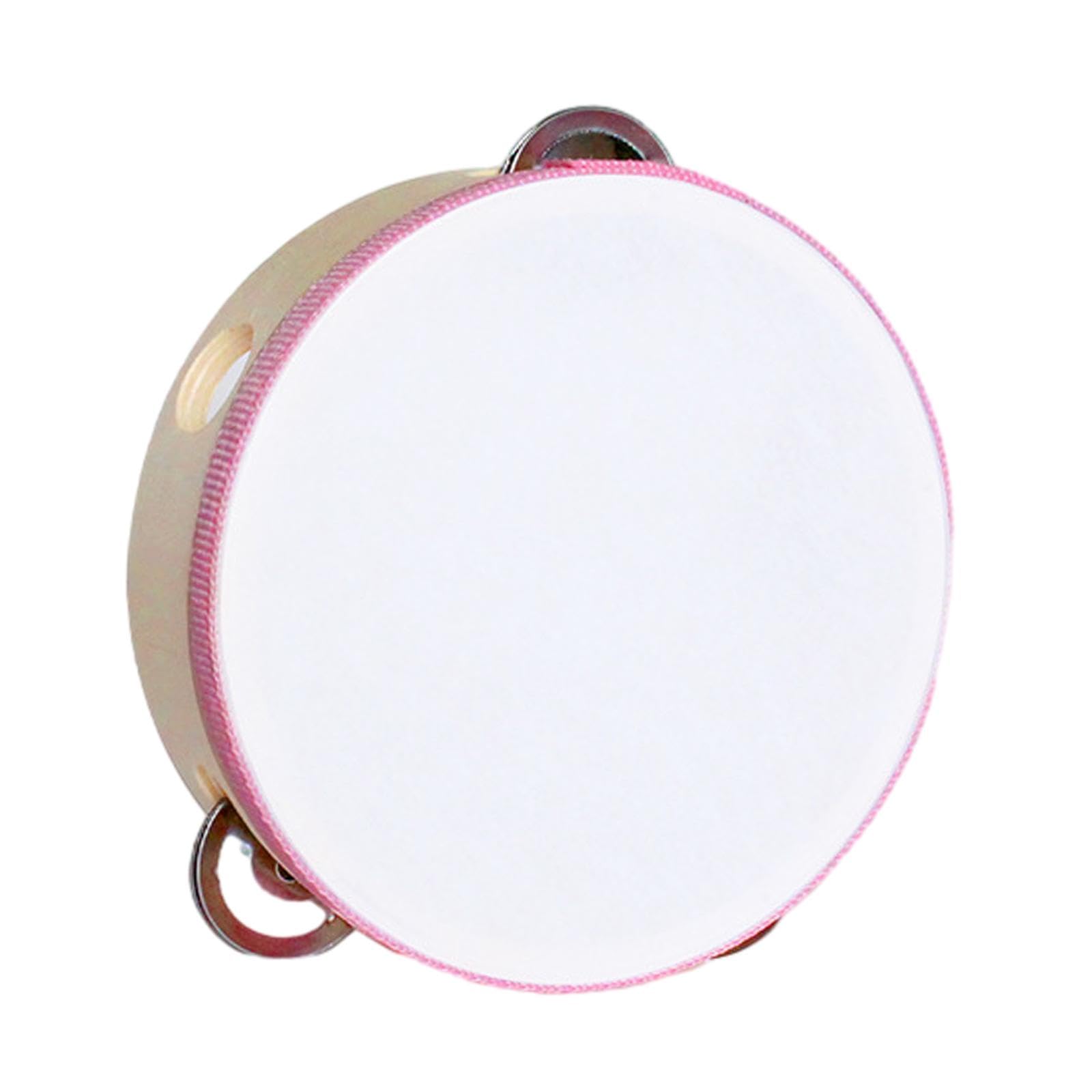BNFWooden Handheld Tambourine Tambourine for Kids for Dancing Singing Game Toys Pink|Musical Instruments & Gear|Percussion|Hand 