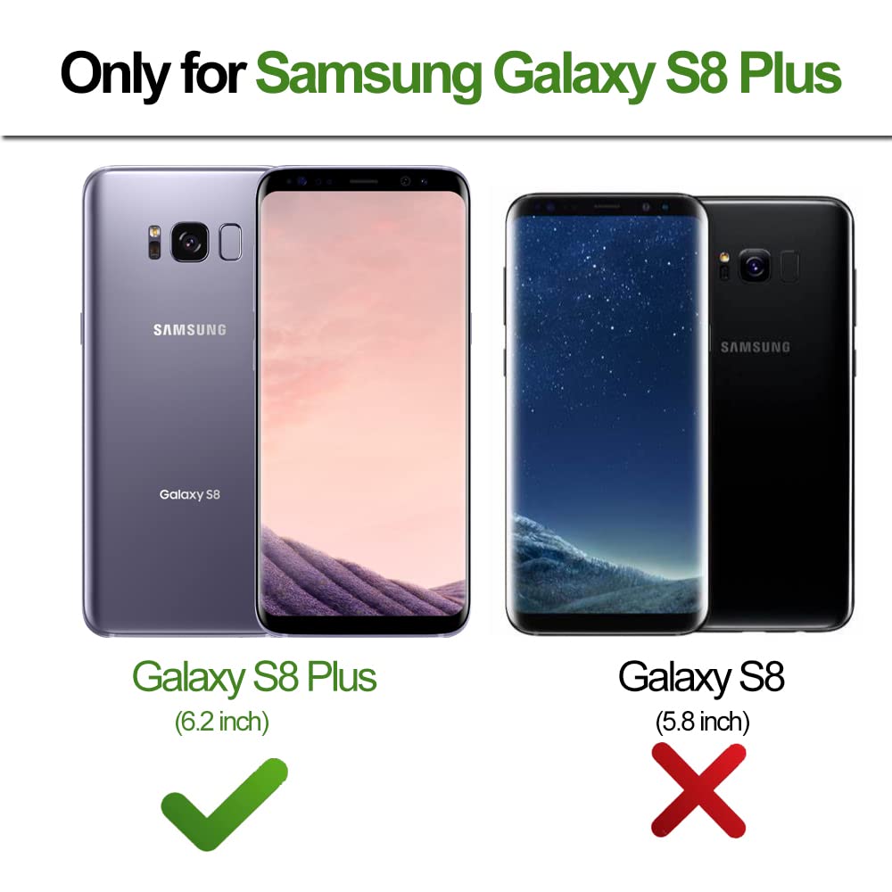 B Wishy For Samsung Galaxy S8 Plus Glitter Crystal Butterfly Heart Floral Slim Tpu Luxury Bling Cute Protective Cover With Kicks