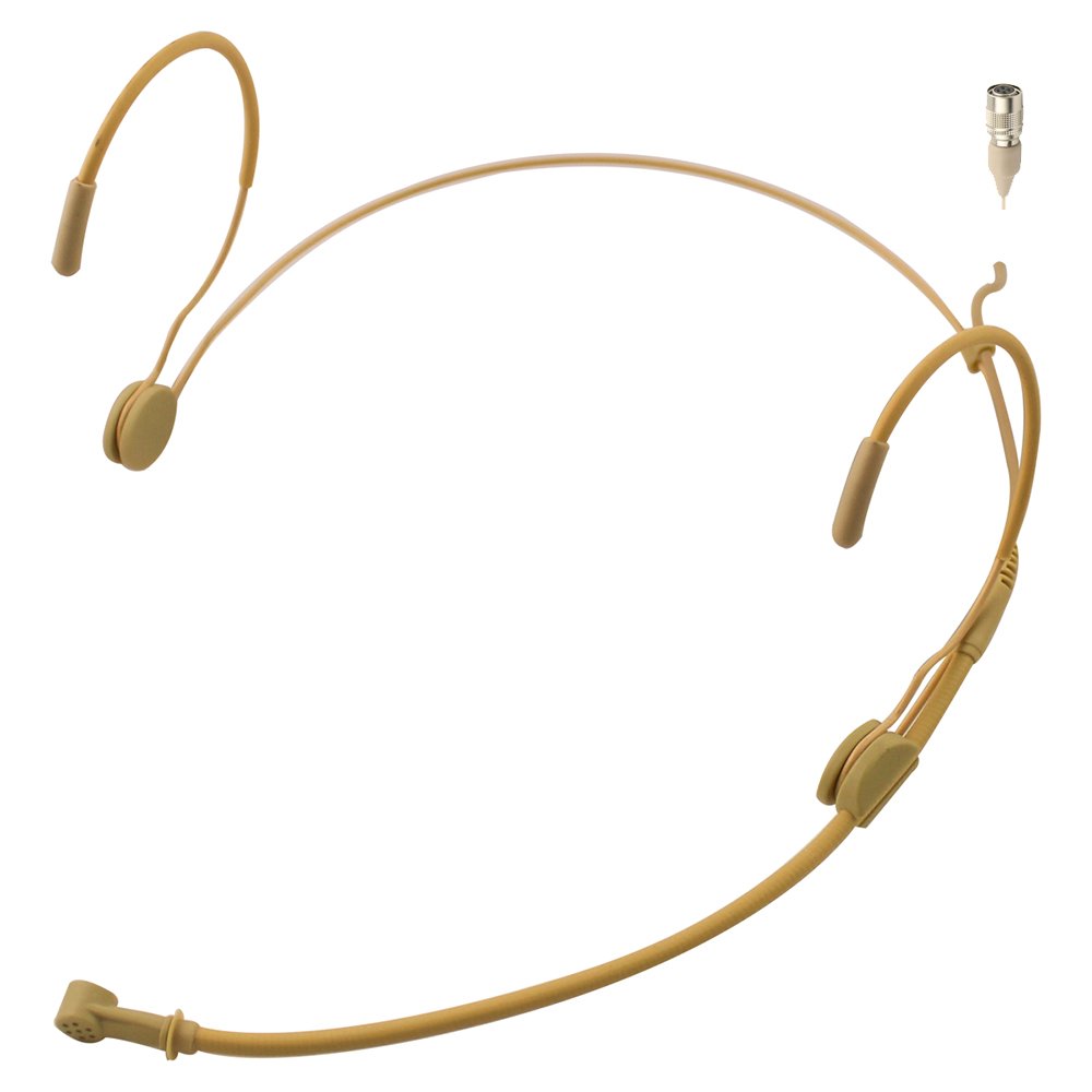 J K MIC-J 069 Earhook Headworn Headset Unidirectional Microphone Compatible with Audio Technica Wireless Bodypack Transmitter - 