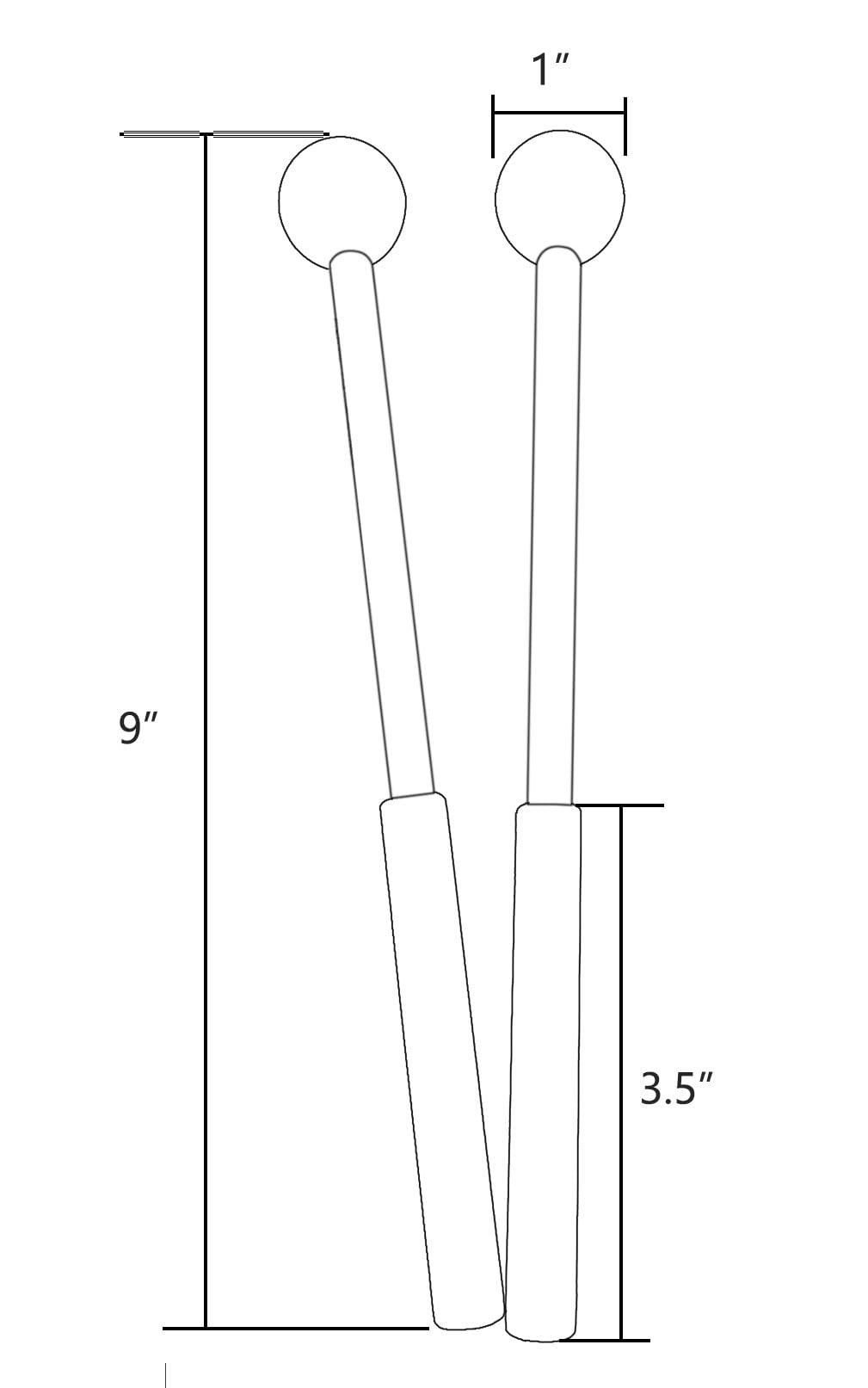 Tuoren Red Xylophone Mallets Glockenspiel Sticks Rubber Mallets Percussion Sticks For Tongue Drum, Glockenspiel, Xylophone, Chim