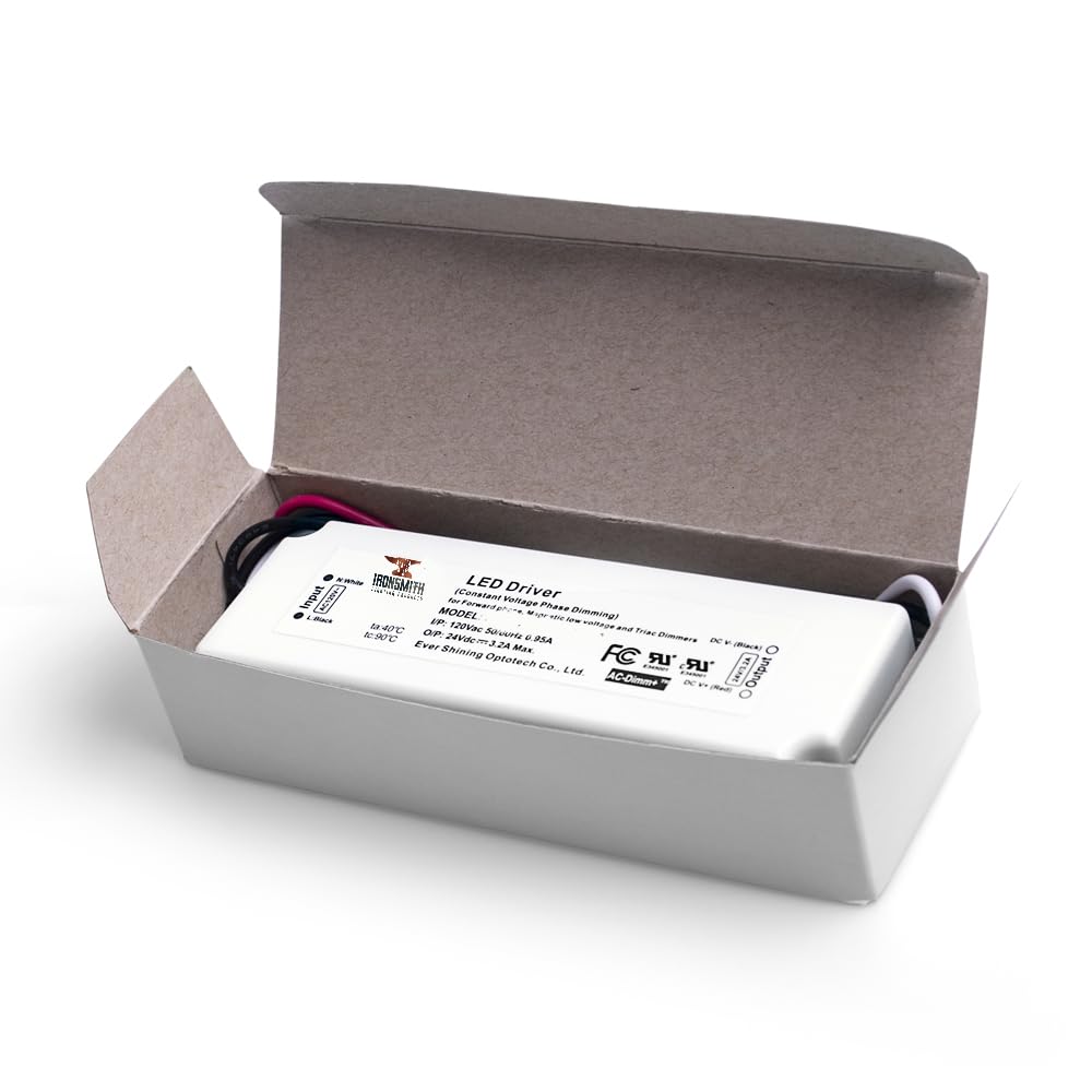 Ironsmith Lighting Products Constant Voltage LED Driver Transformer (48 Volt | 36 Watt | Dimmable - Constant Voltage)
