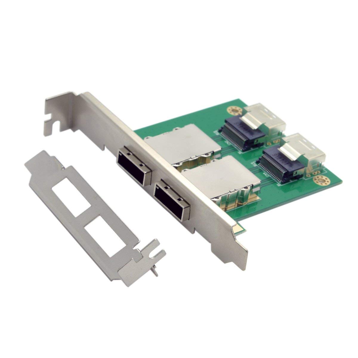 Chenyang Mini Sas 2 Sff 8088 To 2 Sff 8087 Hd Data Server Converter Adapter With Bracket