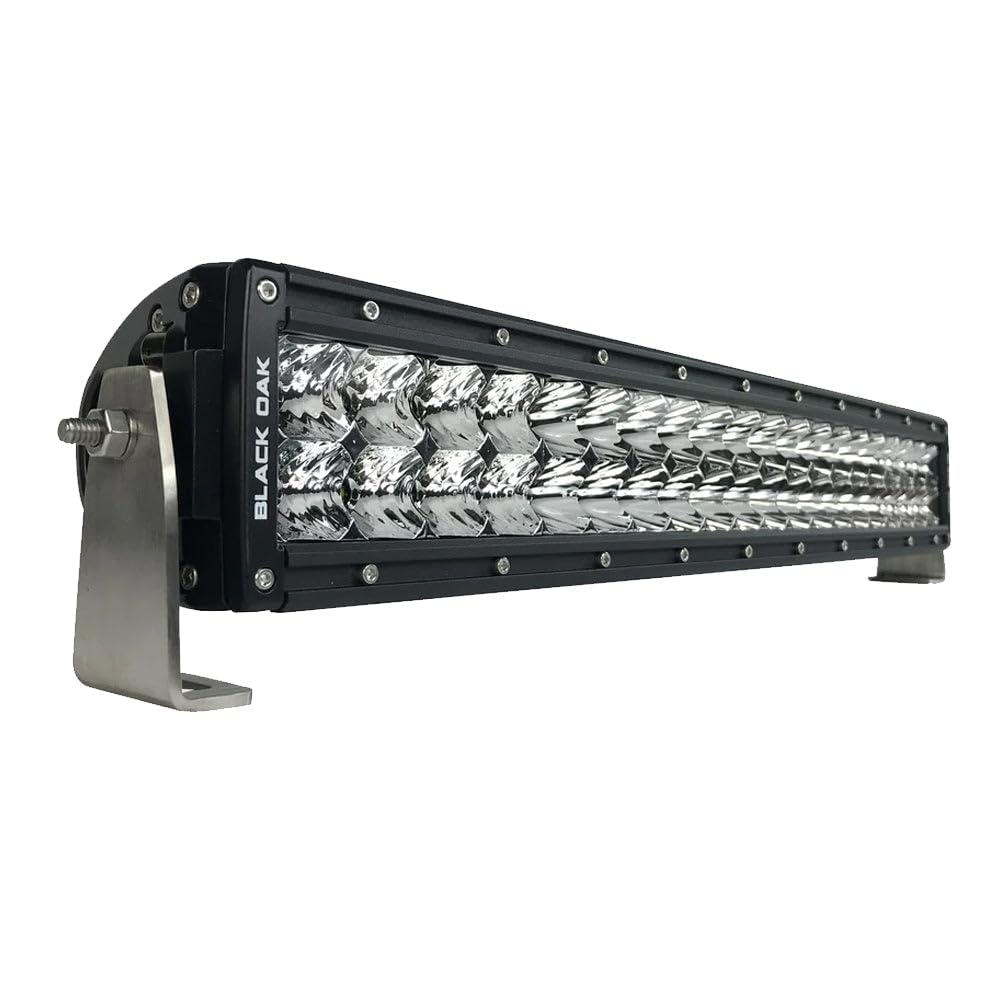 Black Oak Pro Series 3.0 Curved Double Row 20'' Led Light Bar - Combo Optics - Black Housing,WBAUVB0CWYWLFB3