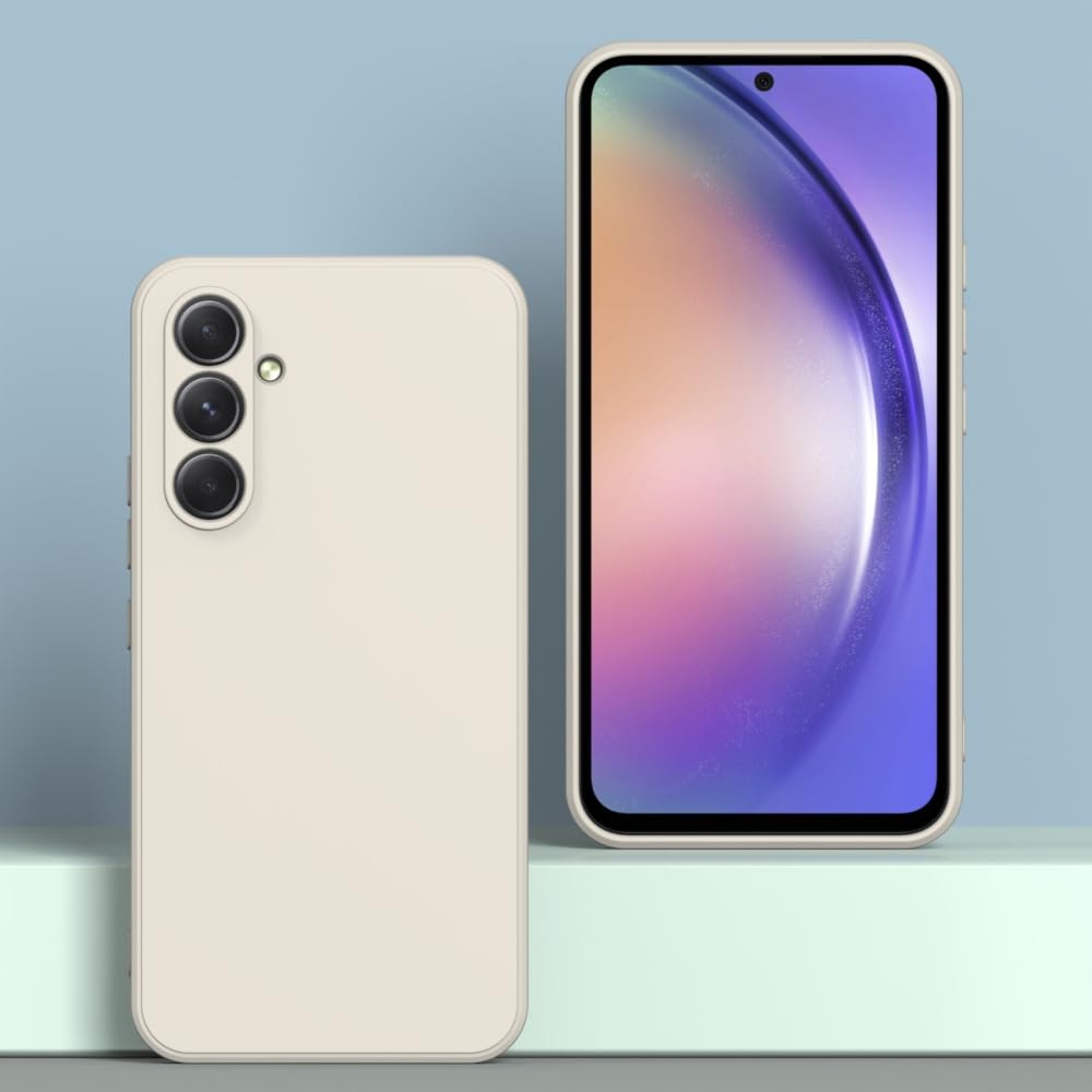 WOGROO White Slim Case for Samsung Galaxy S24 FE - Scratch Resistant Soft Touch Phone Cover