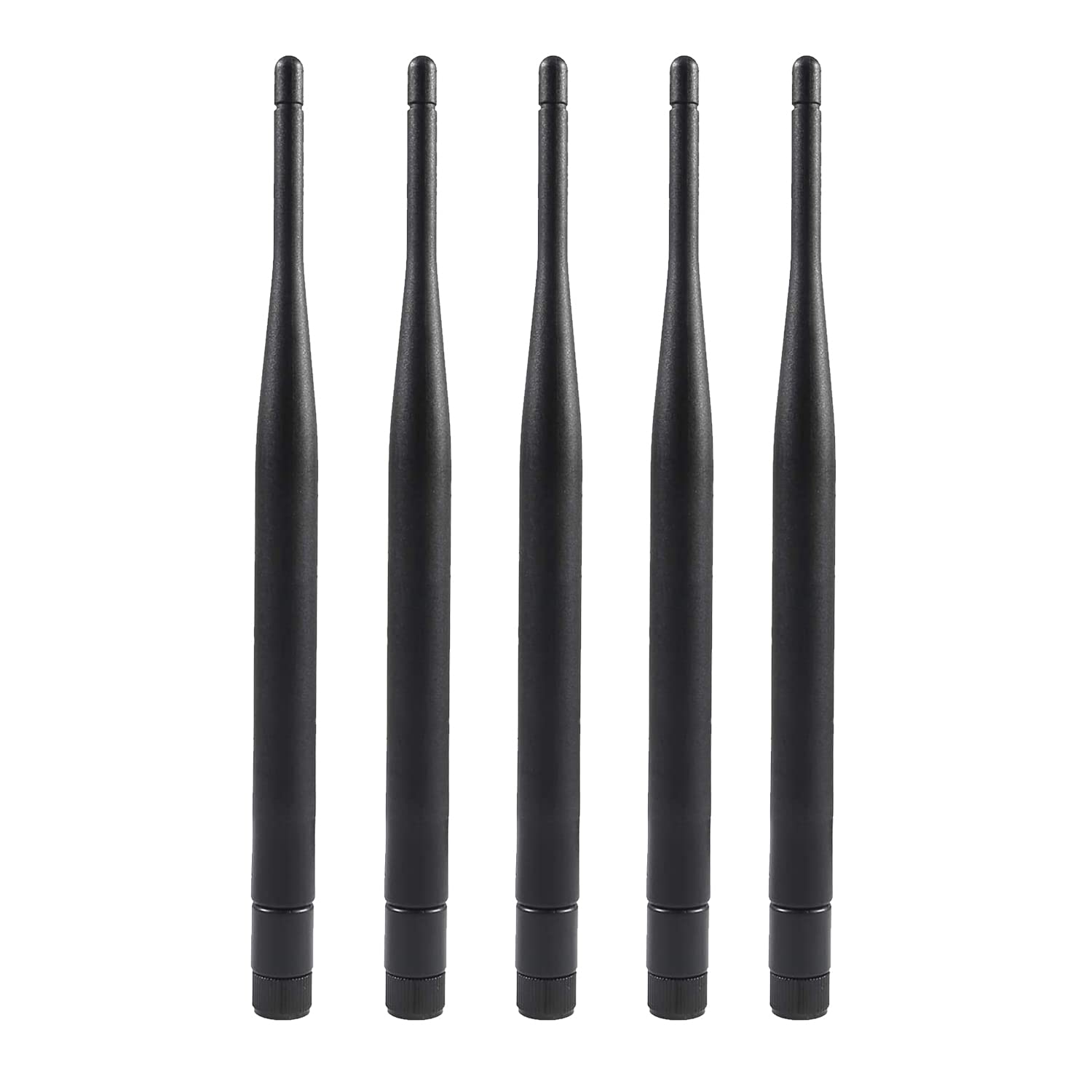 Aediko 5Pcs Dual Band Wifi 2.4Ghz 5Ghz 5.8Ghz 6Dbi Mimo Rp Sma Male Antenna For Wifi Router Wireless Network Card Usb Adapter Security Ip Camera Video Surveillance Monitor