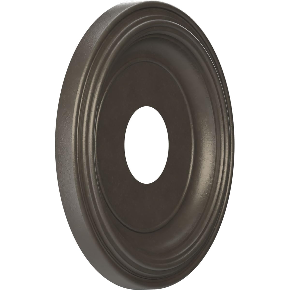 13Od X 3 1/2Id X 1 1/4P Traditional Thermoformed Pvc Ceiling Medallion (Fits Canopies Up To 7 1/2), Universal Aged Metallic Weat