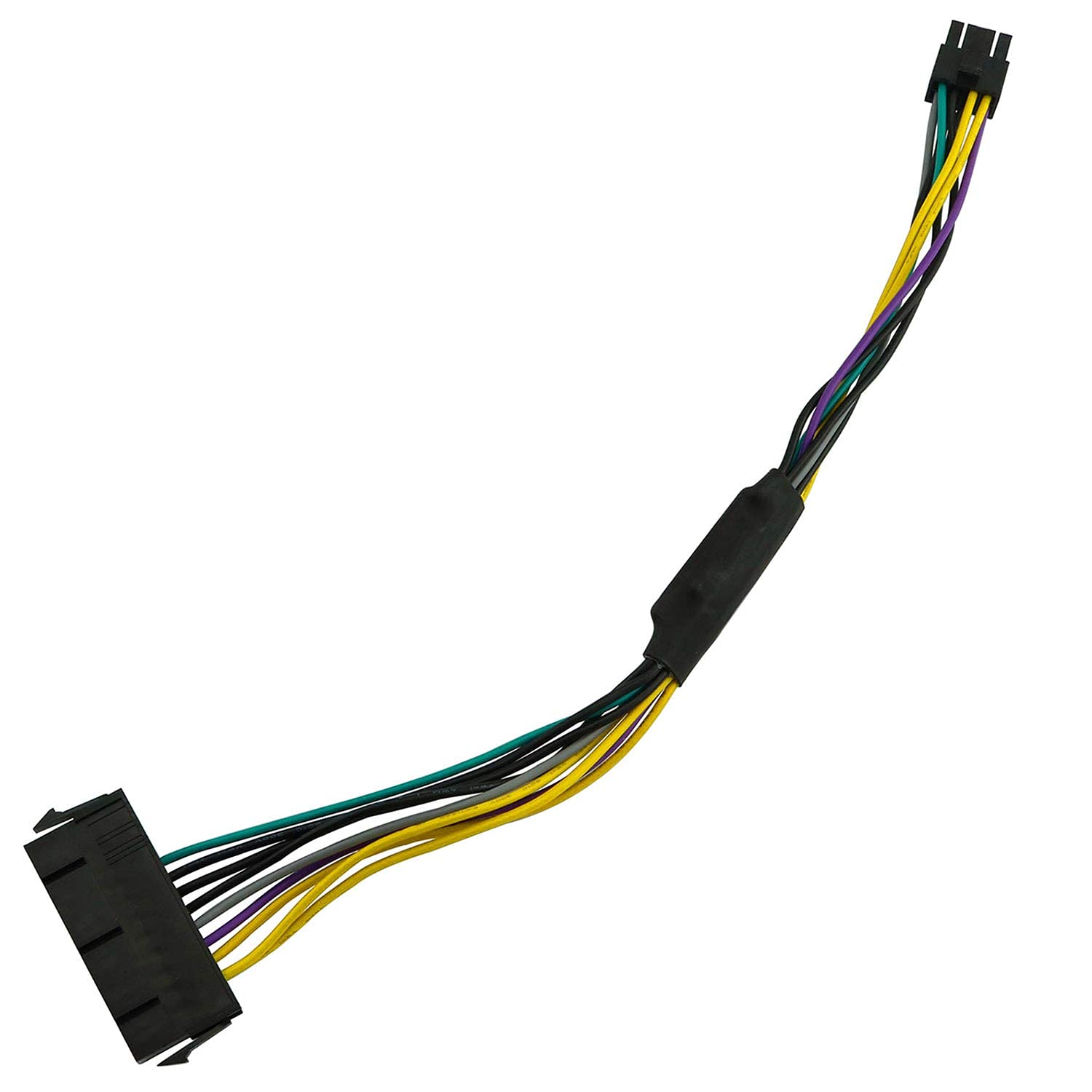 Longdex 11 Inch 24 Pin To 8 Pin 18Awg Atx Psu Power Supply Adapter Cable For Motherboards