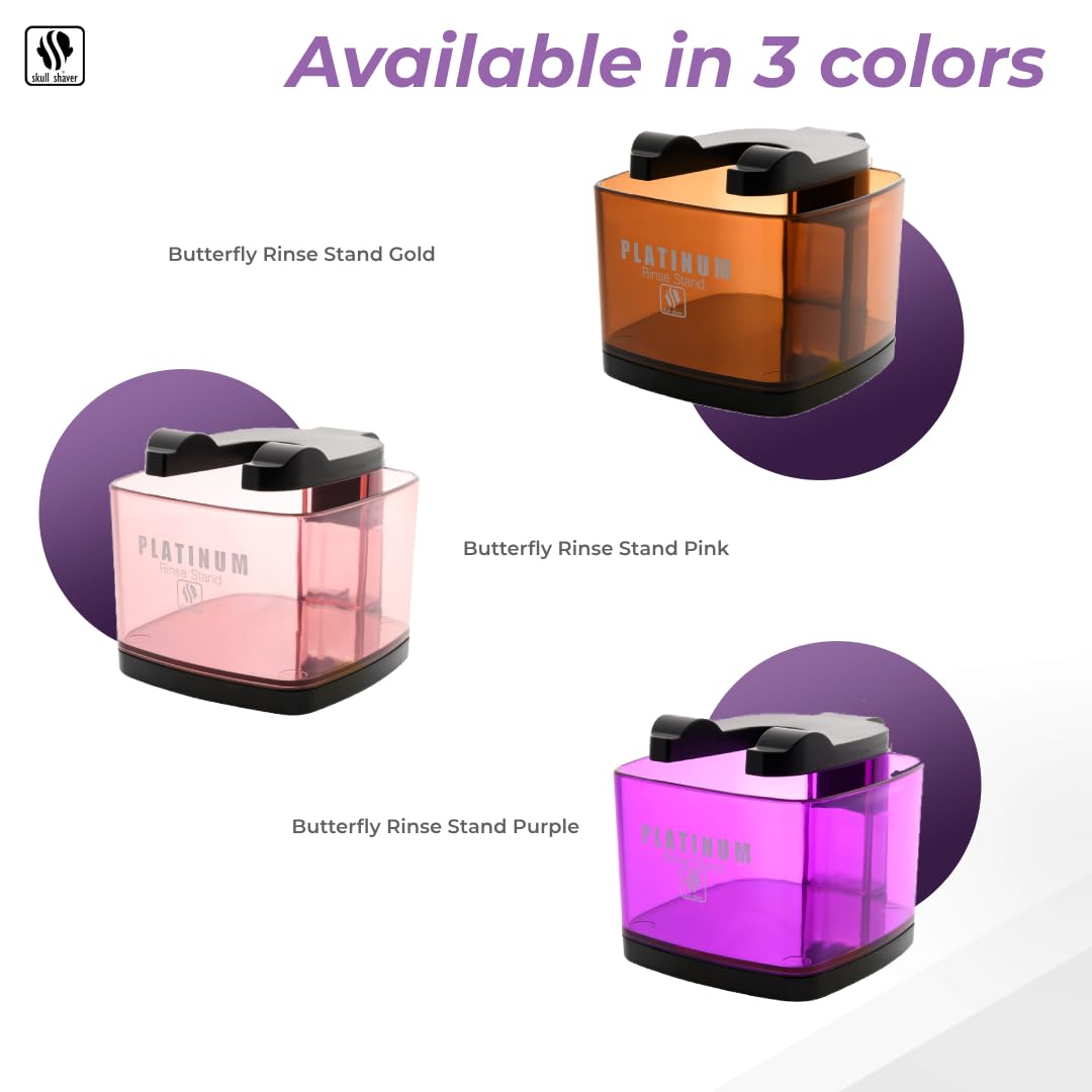 Skull Shaver Butterfly Platinum Rinse Stand   Purple