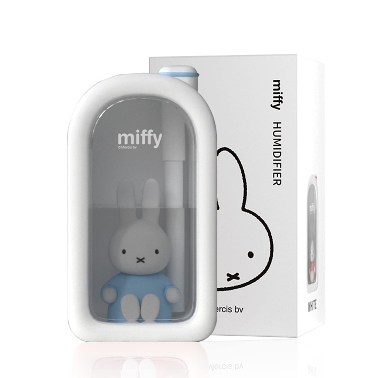 Mipow X Miffy Cool Mist Humidifier   Ultrasonic Quiet, Mini Cute Humidifier With Night Light, 380Ml Humidifiers For Bedroom/Babi