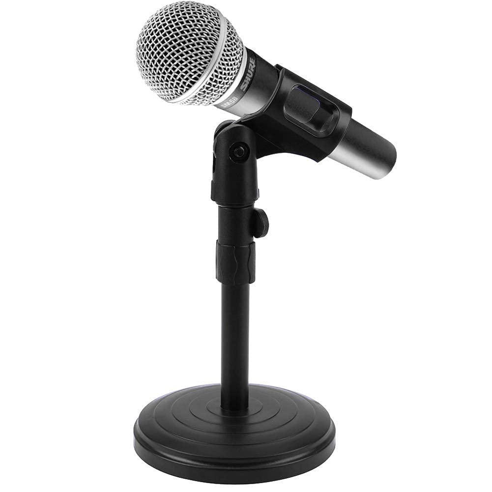 Gilary Universal Adjustable Tripod Desktop Mini Stand For Microphone Table Mic | For Studio Sound  Top Portable Recording, Sing